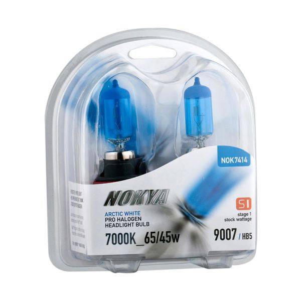 Nokya Arctic White 9007/HB5 LED Light Bulbs - 7000K Cool White, 65/55W - High Performance Headlight Bulbs for Cars, Trucks & SUVs - Perfect for Night Driving & Foggy Conditions