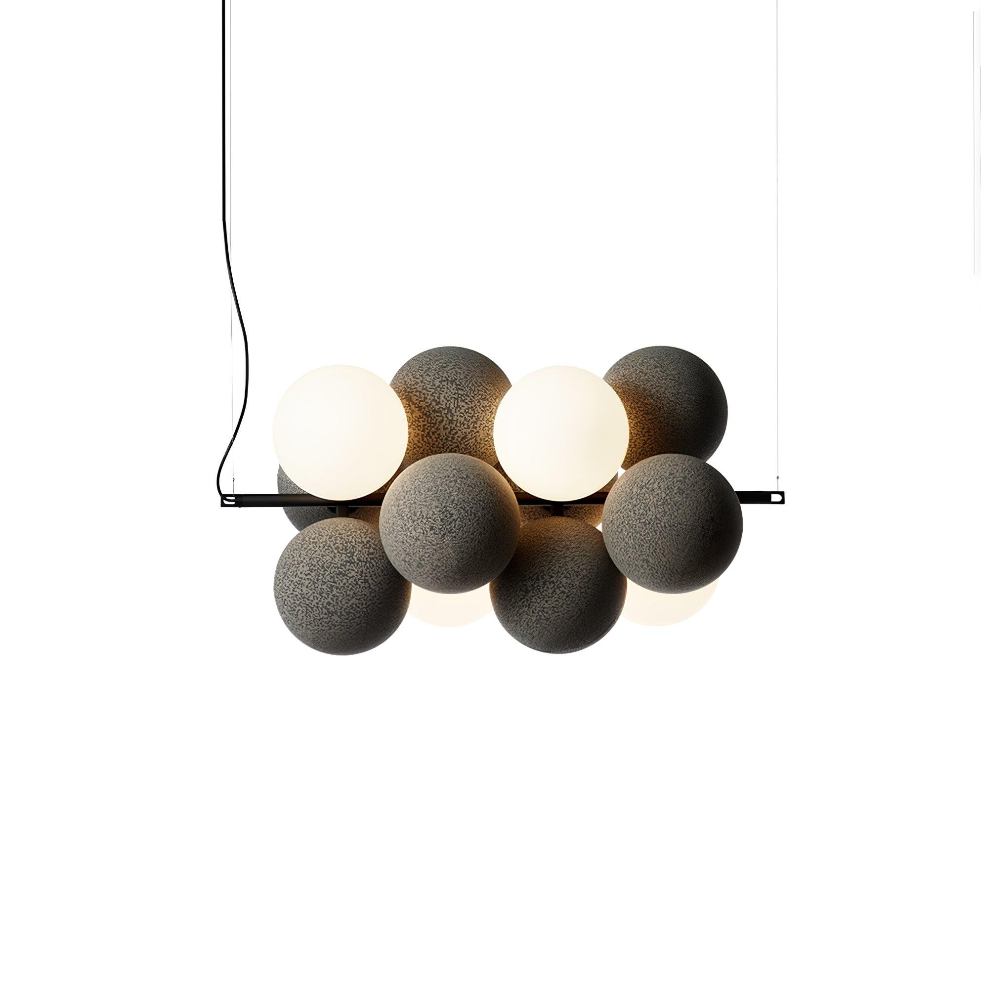 Bubbles Holly Pendant Lamp - Modern Glass Hanging Light Fixture for Living Room, Bedroom, Dining Room & Kitchen Decor