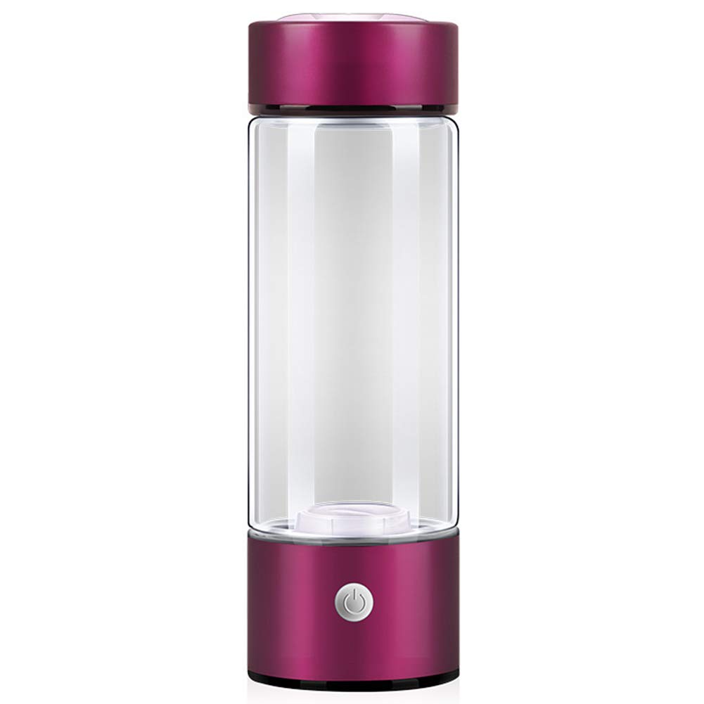 Premium HEN'GMF Hydrogen-Rich Water Bottle - SPE PEM Technology Glass Hydrogen Generator Cup with Molecular Hydrogen Infuser | Portable Hydrogen Water Maker for Travel, Gym & Daily Hydration