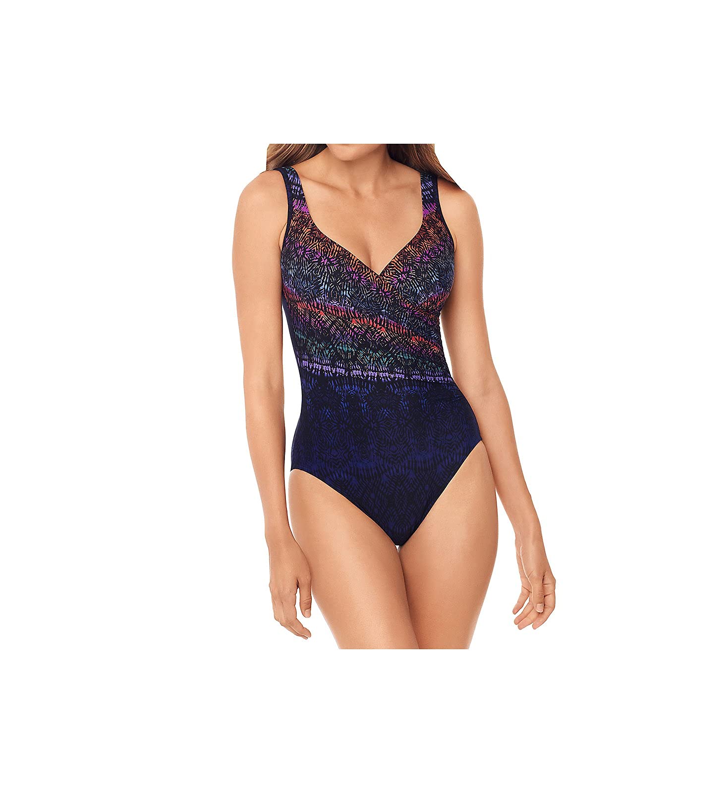 Miraclesuit Women's Tummy Control One Piece Swimsuit with Underwire Bra - Slimming Bathing Suit for Pool, Beach & Vacation
