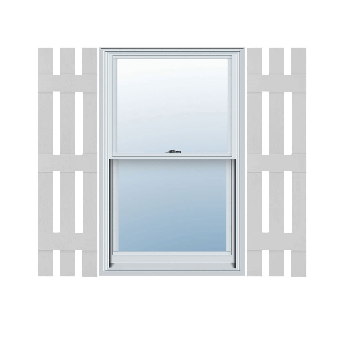 Ekena Millwork LS3C12X06000BW Custom 3 Board and Batten Shutters - 12