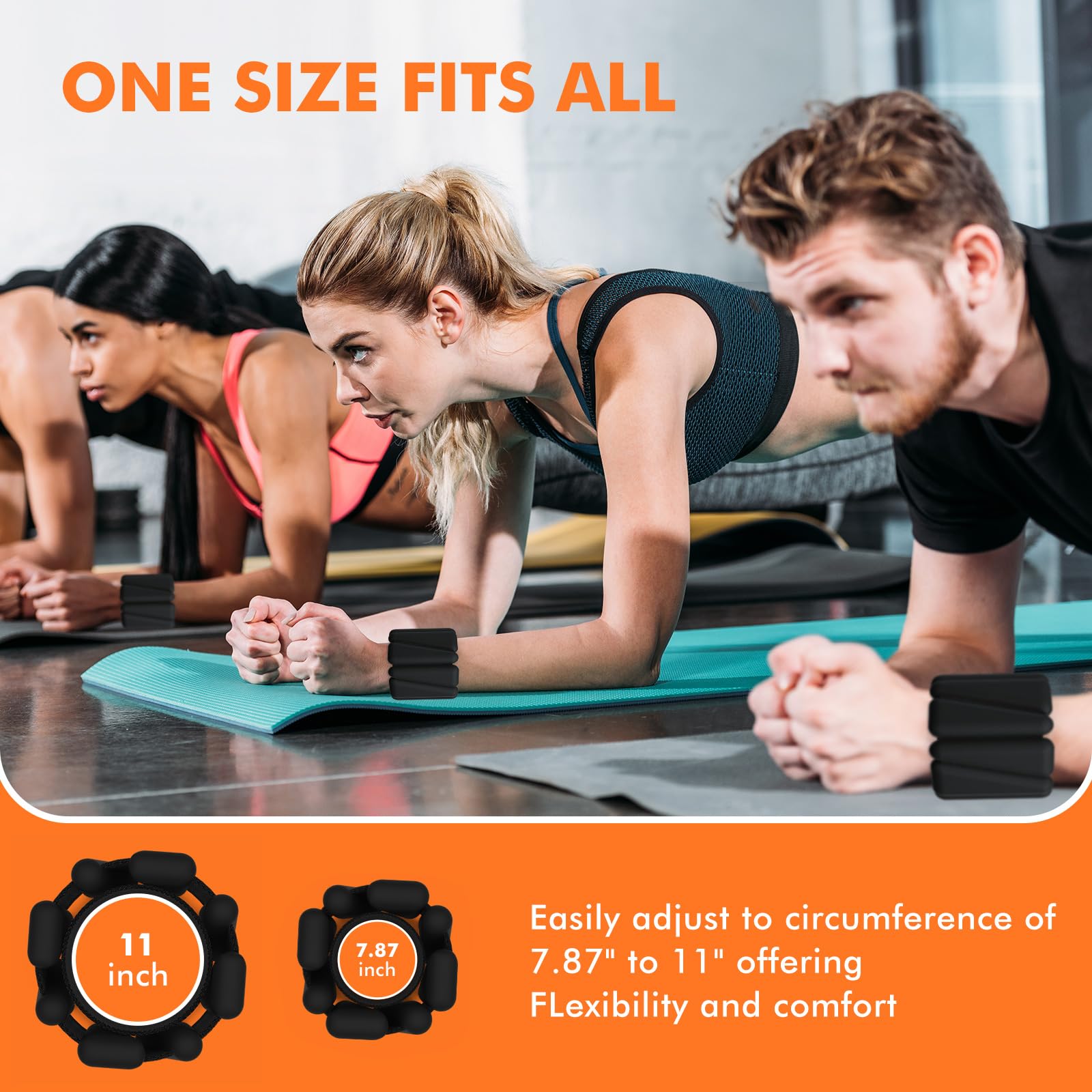 Adjustable Wrist & Ankle Weights for Women & Men - 1LB Each (Set of 2) - Perfect for Home Gym, Running, Yoga & Strength Training - Lightweight Fitness Accessories for Cardio, Toning & Rehabilitation Workouts