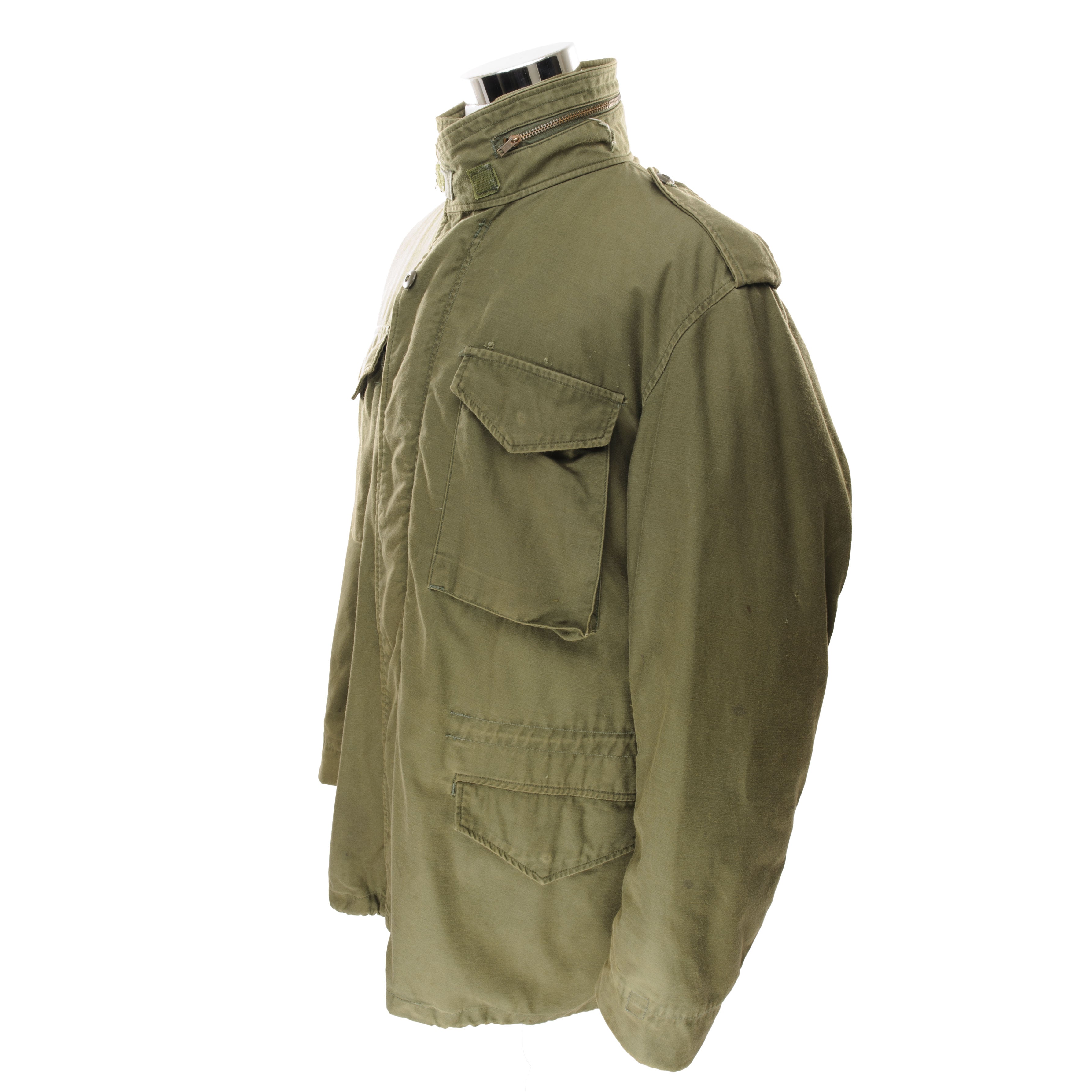 Vintage 1973 US Army M65 Field Jacket - Vietnam War Era Military Surplus - Size Large Long - Durable Outdoor & Casual Wear for Men