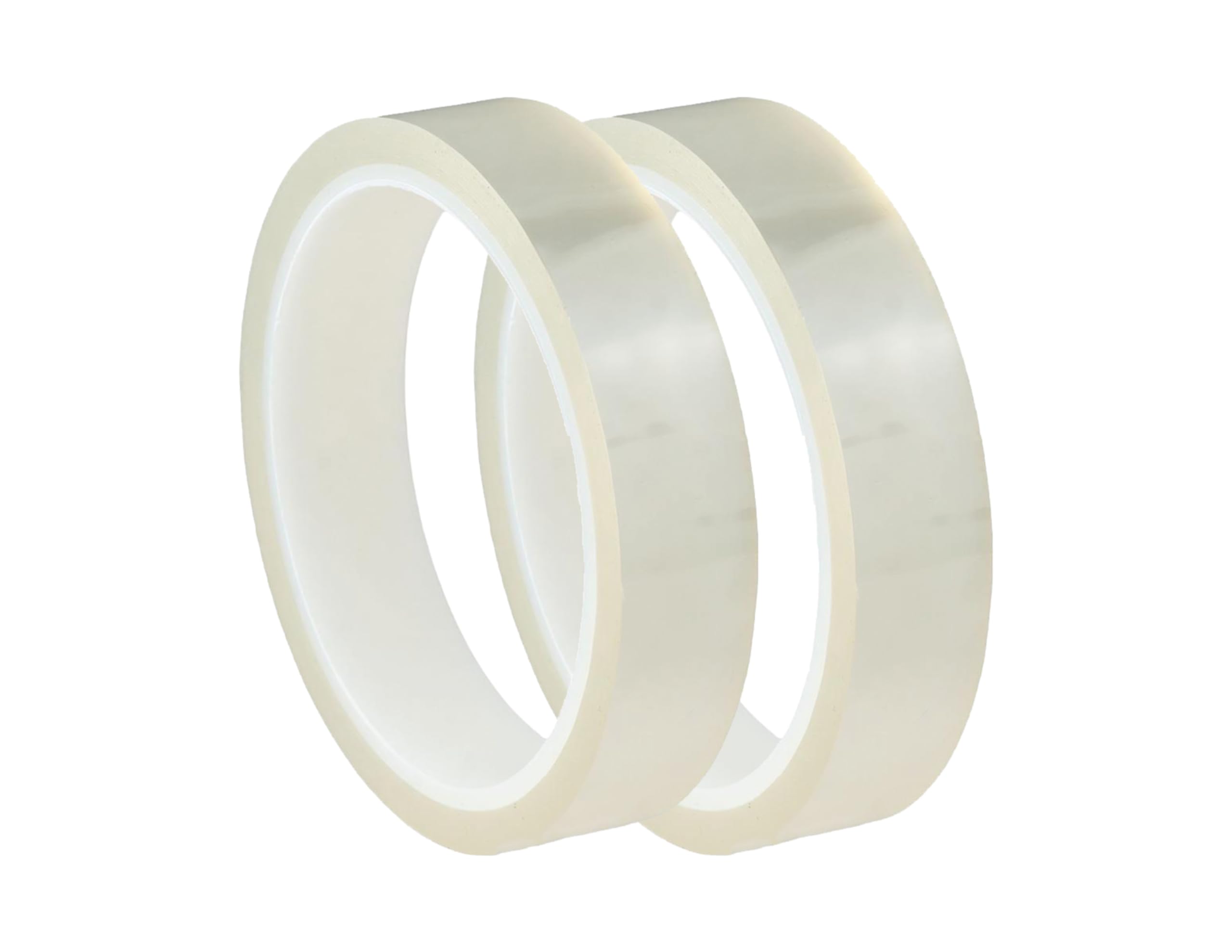 2 Pack 20mm x 33m (108ft) Clear Heat Transfer Tape - No Residue Adhesive Thermal Tape for Vinyl Sublimation, Heat Press, T-Shirt Printing & DIY Crafts - Heat Resistant & Strong Bonding for Professional Results