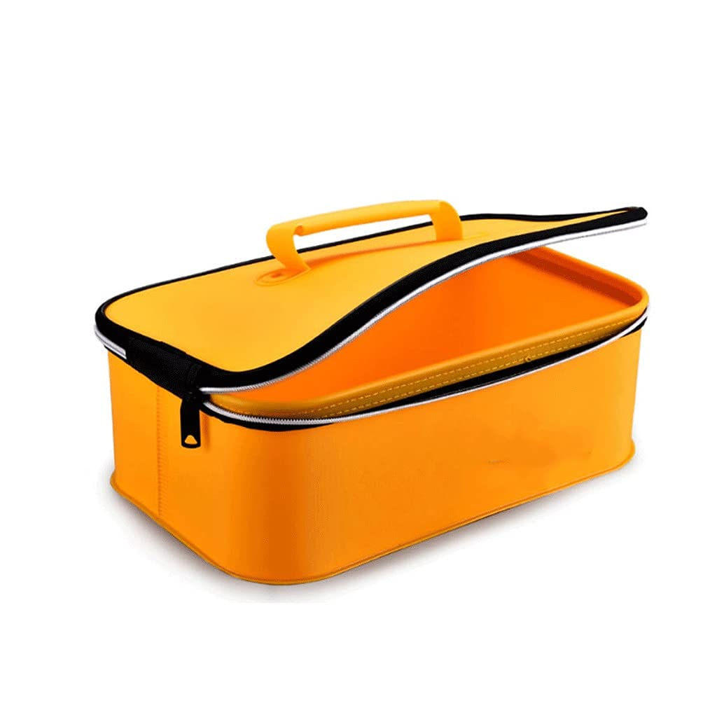 LKYBOA EVA Fishing Bag - Portable Multifunctional Collapsible Bucket for Live Fish, Camping Water Storage & Fishing Supplies | Perfect for Outdoor Fishing Trips, Camping Adventures & Boat Excursions