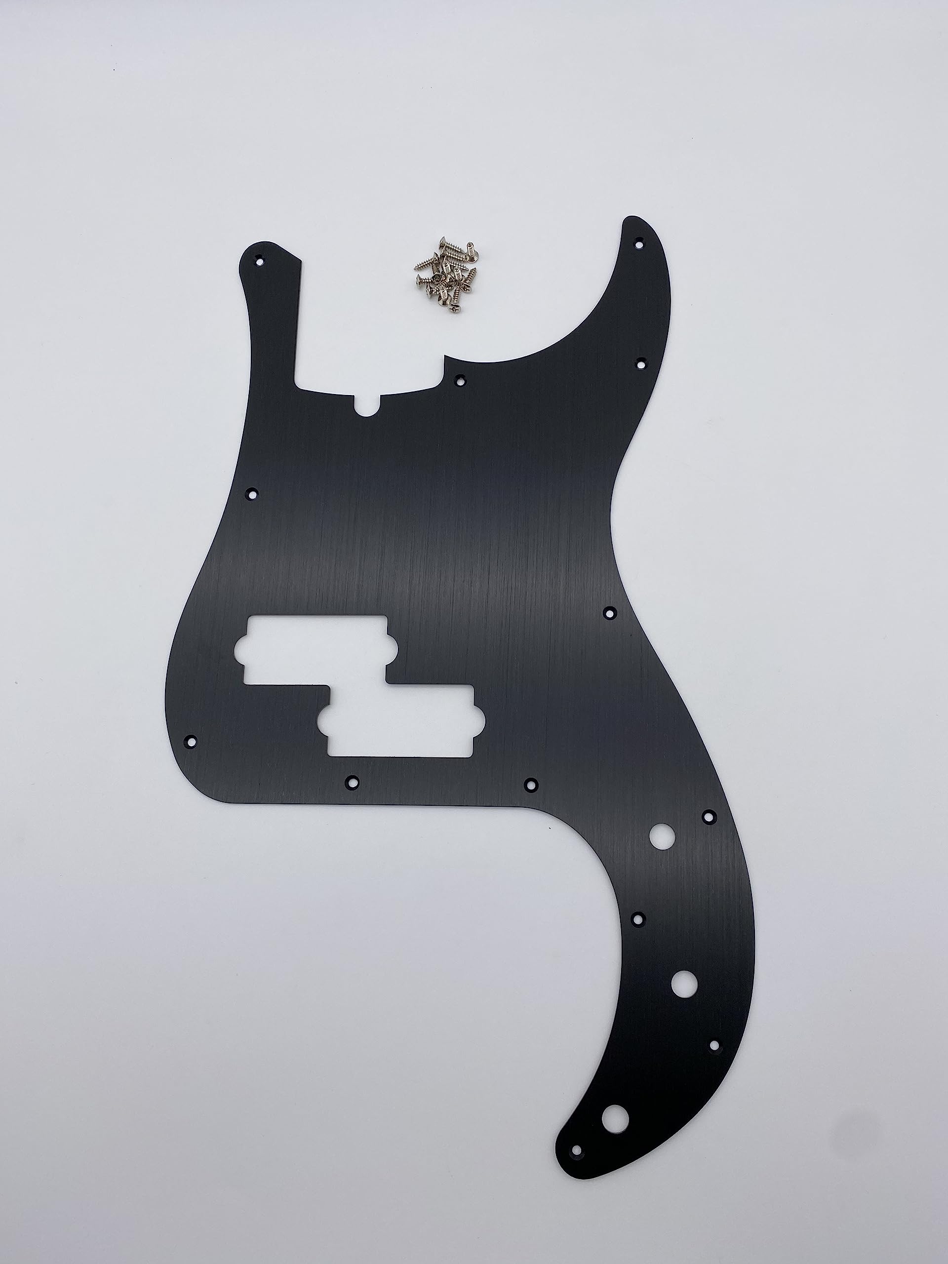 Fender PB P Bass Pickguard - 13 Hole Aluminum Alloy Scratch Plate for 4-String Electric Bass, Fits American & Mexican Models (Black) | Perfect for Guitar Upgrades & DIY Repairs