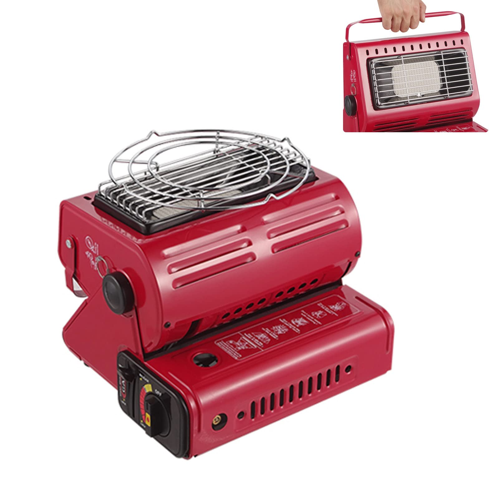Portable Butane Camping Stove Heater 1.3kw - Tent, Garage & Outdoor Use
