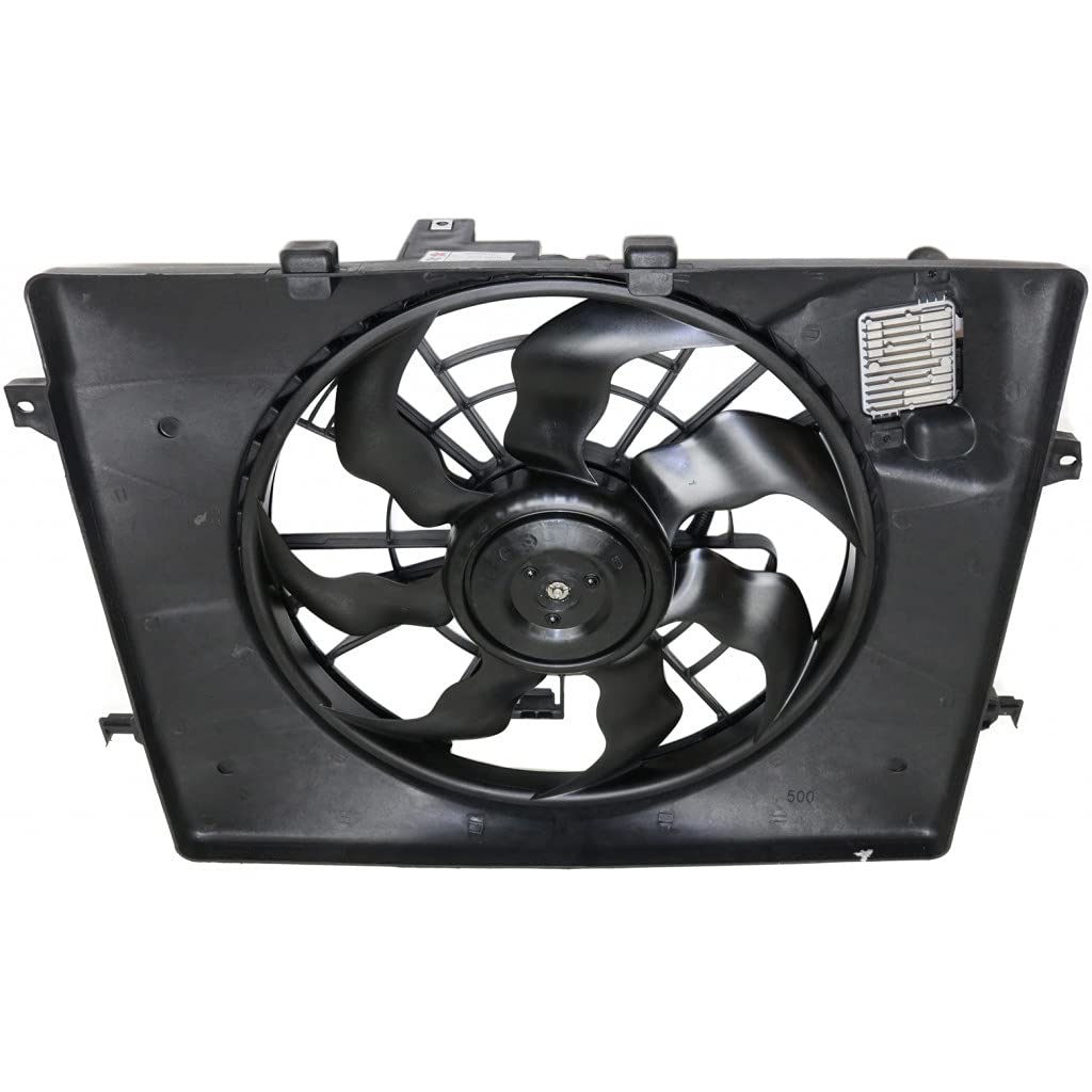 2014 Hyundai Sonata Radiator Fan Assembly - Single Fan for 2.4L Engine (Auto Trans) | Replacement for HY3115150 & 253802T500 | Perfect for Overheating Prevention & Engine Cooling