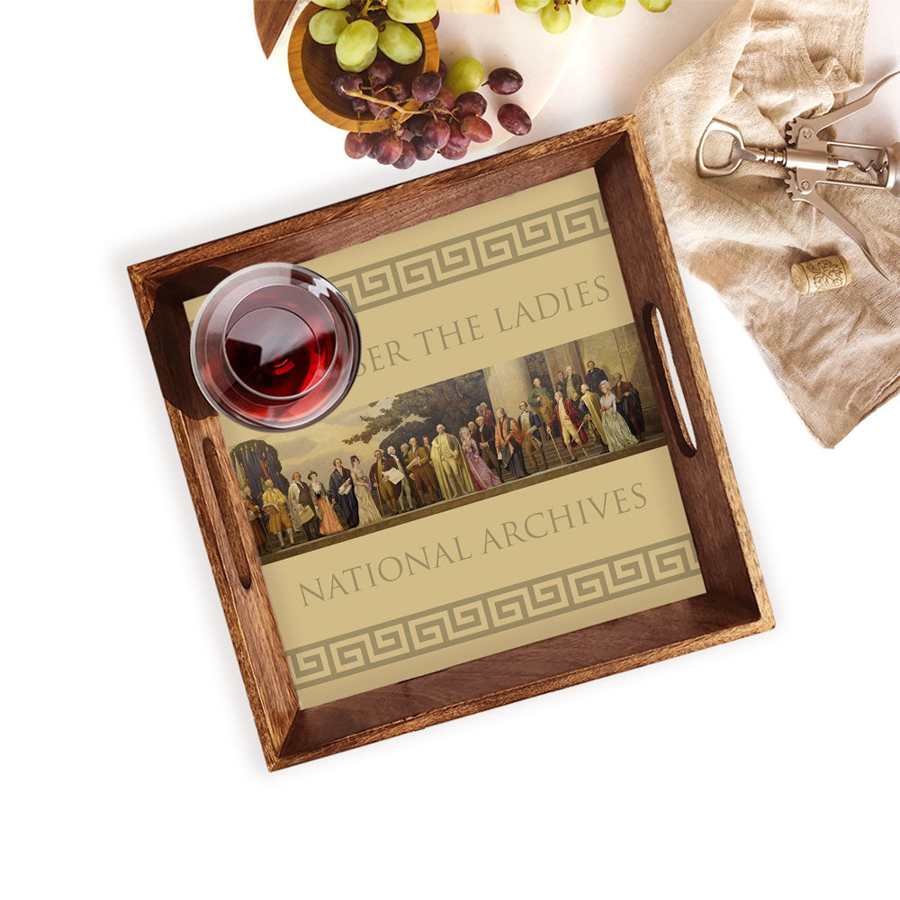Remember the Ladies Serving Tray - Elegant Decorative Tray for Tea, Coffee & Breakfast - Perfect for Home Decor, Bridal Showers & Hostess Gifts