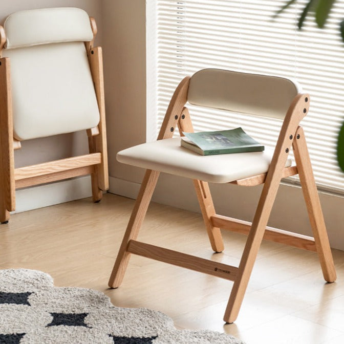 Premium Oak Solid Wood Folding Chair - Organic, Durable & Portable - Perfect for Camping, Picnics, Beach, Patio & Indoor Use