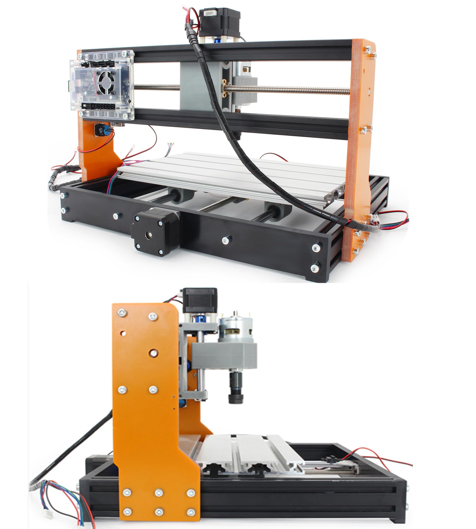 CNCTOPBAOS 3018-PRO CNC Router Machine Kit with Limit Switches & Emergency Stop | DIY Mini 3-Axis Milling Machine for Wood, Acrylic, PVC & PCB Engraving | GRBL Control | Perfect for Hobbyists, Woodworking & DIY Projects