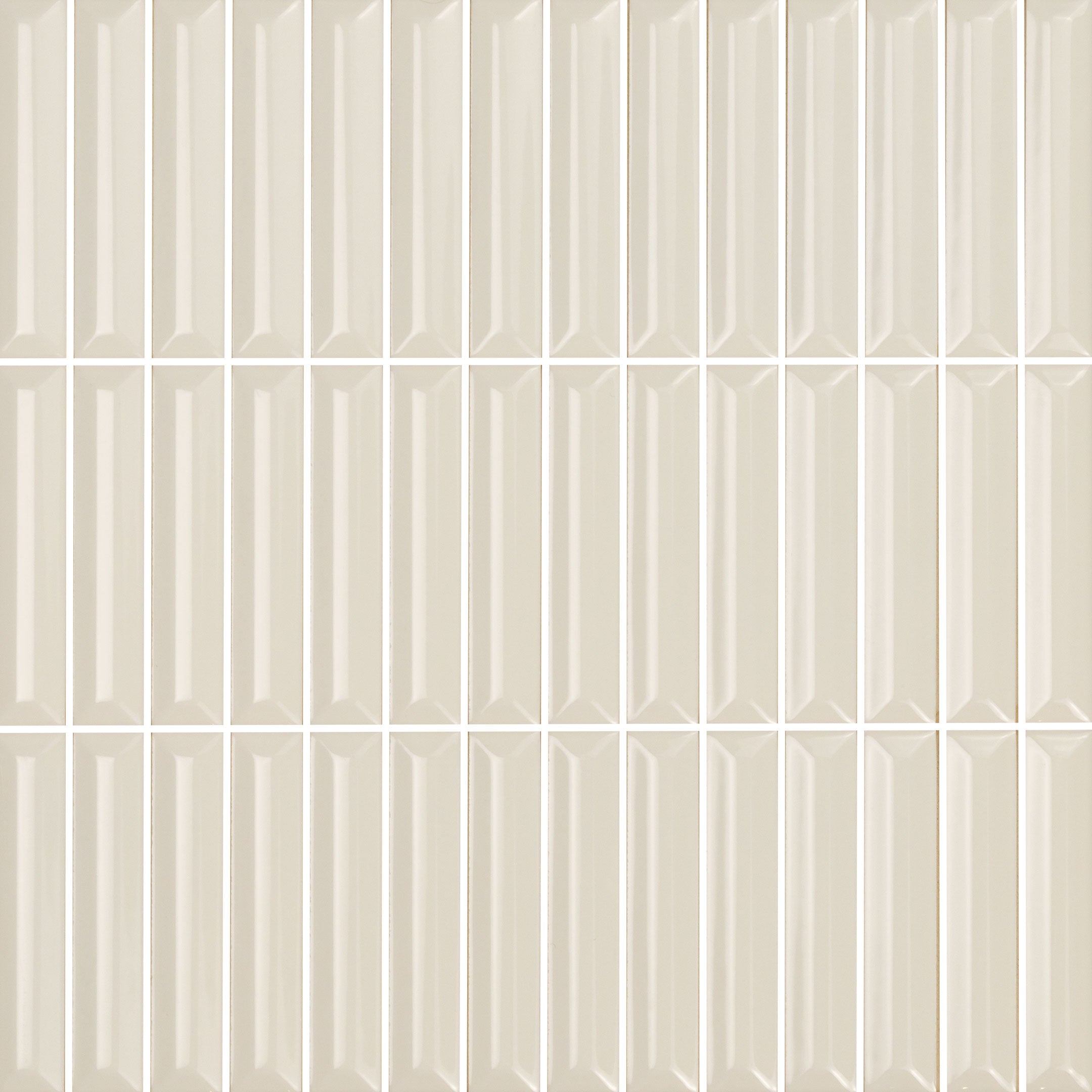 Hashira Curve Kit Kat Fluted Wall Tile - Decorative Ceramic Tiles for Kitchen Backsplash & Bathroom Accent Wall