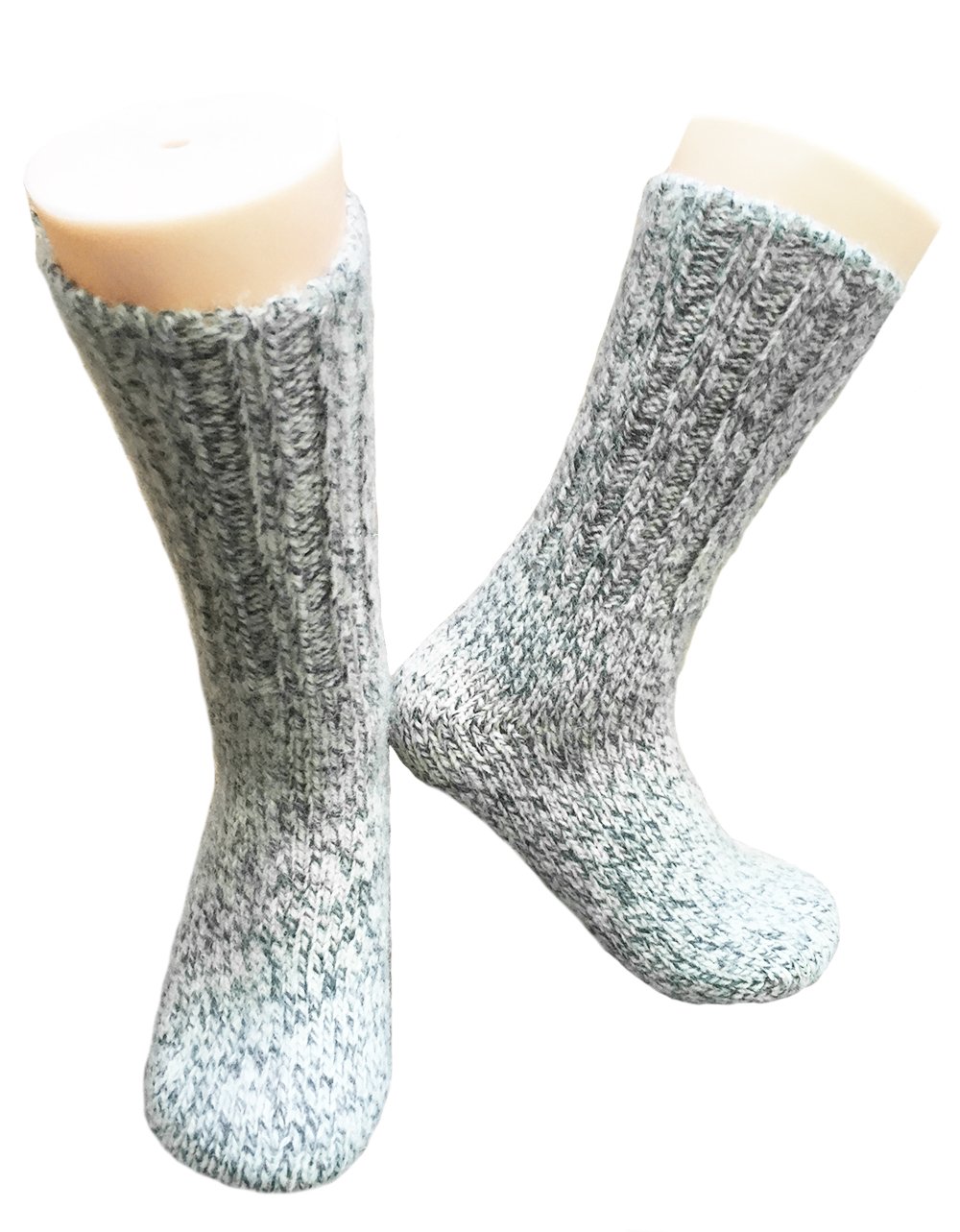 Premium Austrian Wool Extra Warm Socks - Twin Pack (Grey) - Ultra Soft & Thermal Winter Socks for Men & Women - Perfect for Skiing, Hiking & Cold Weather Activities