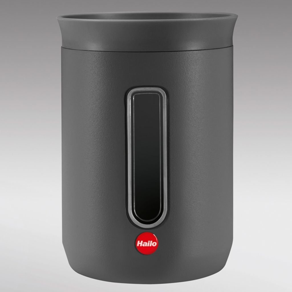 Hailo 0833-974 0.8 Liter Gray Storage Container - Airtight Food Container for Kitchen Pantry Organization, Meal Prep & Leftovers Storage