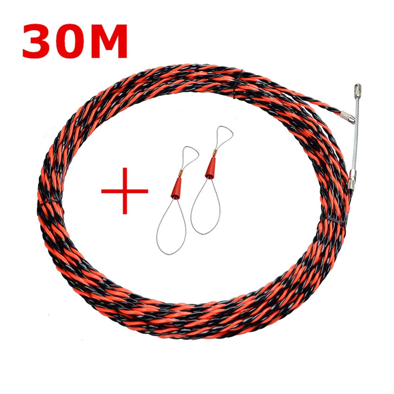 30M Electrical Wire Threader - Professional Electrician Cable Pulling Tool for Wire Running & Threading | 5/10/15/20/25/30/50M Options | Durable Construction Tool for Home Wiring, Electrical Installations & DIY Projects (LiMePng)