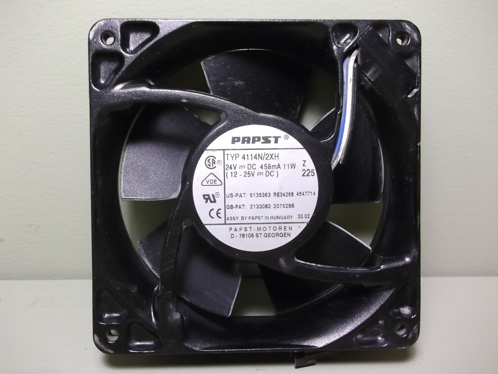 PAPST 4114N/2XH Heavy Duty Industrial CPU Cooling Fan - High Performance Computer Cooling System for Servers, Workstations & Industrial PCs