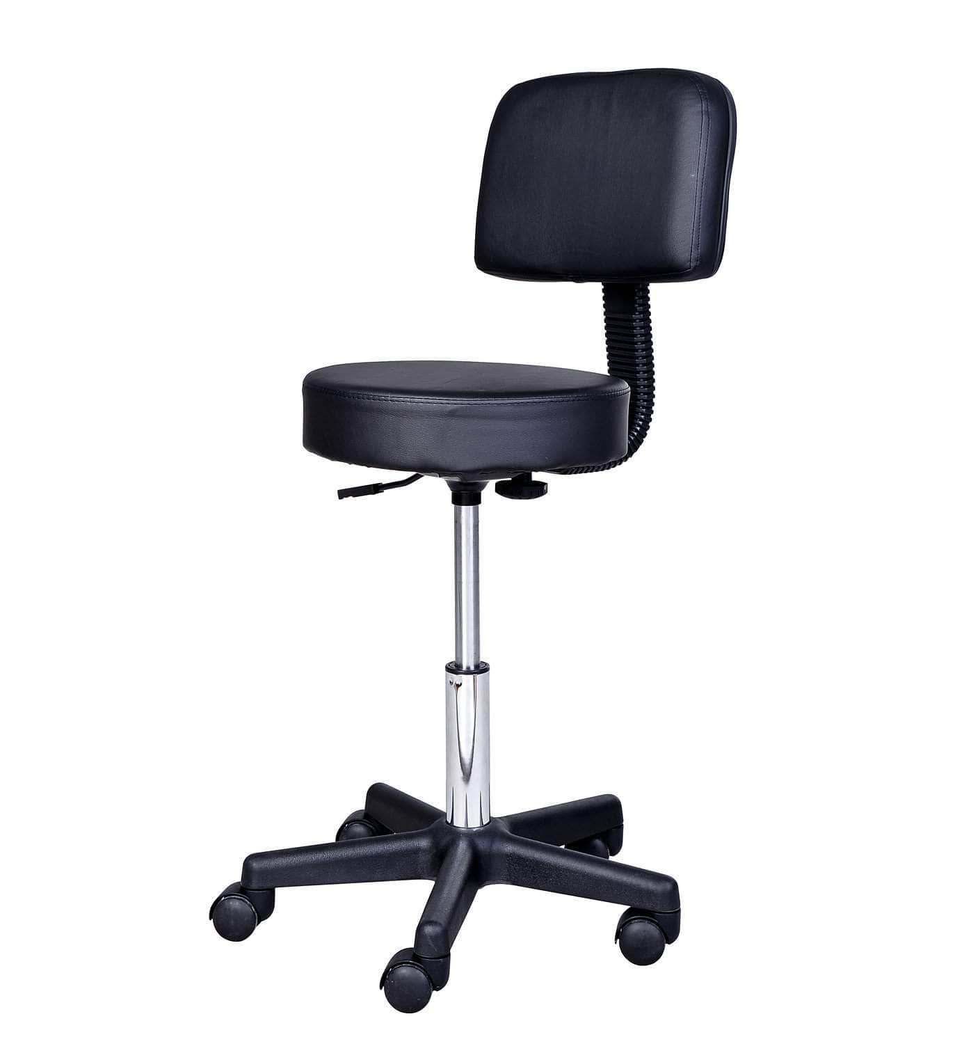 Adjustable Salon Massage Stool with Swivel & Wheels - 2 Color Options for Therapists & Spa Professionals | Perfect for Massage Therapy, Beauty Salons & Home Use