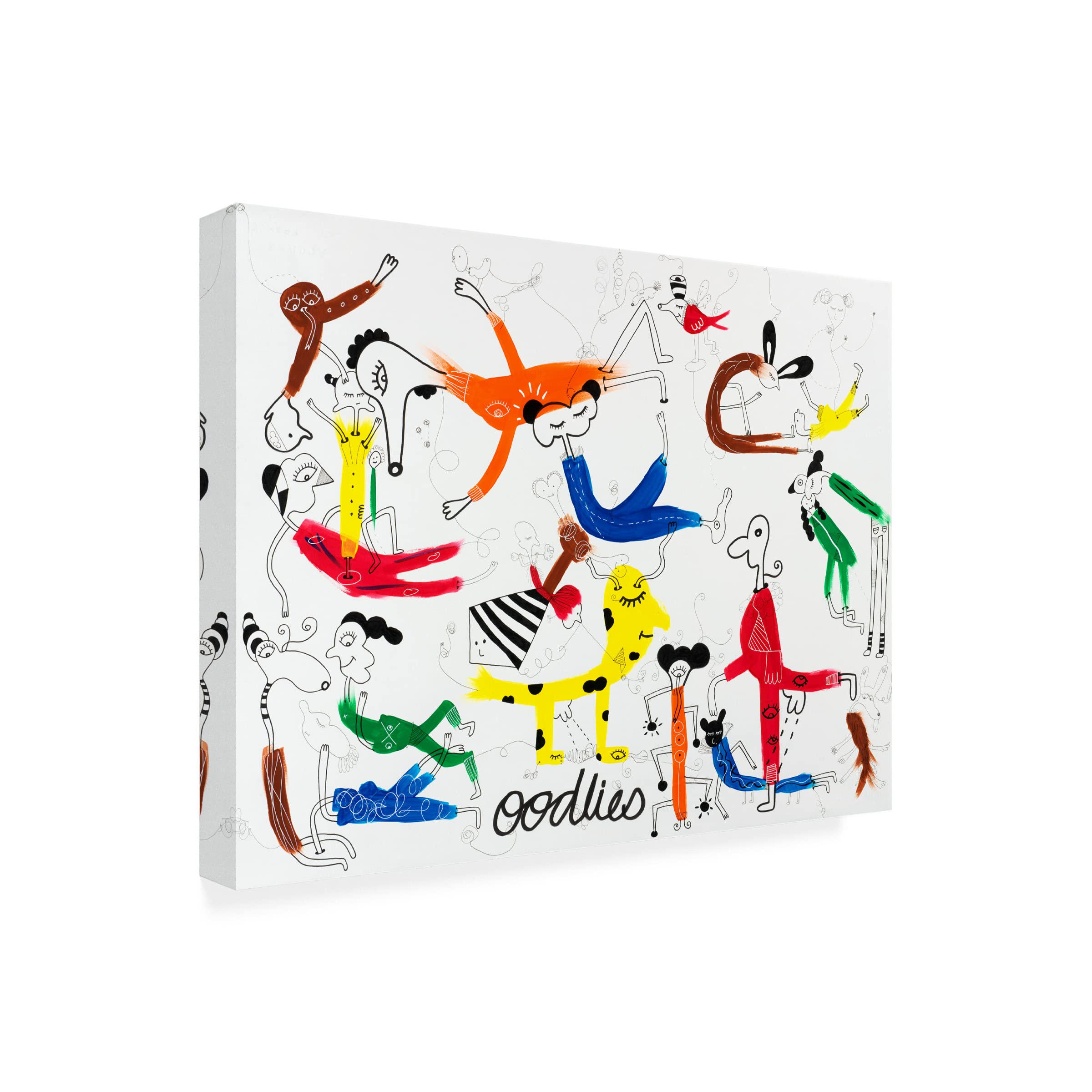Trademark Fine Art 'I Know I'm Dreaming' Canvas Wall Art by Oodlies - Modern Abstract Painting for Living Room, Bedroom & Office Decor