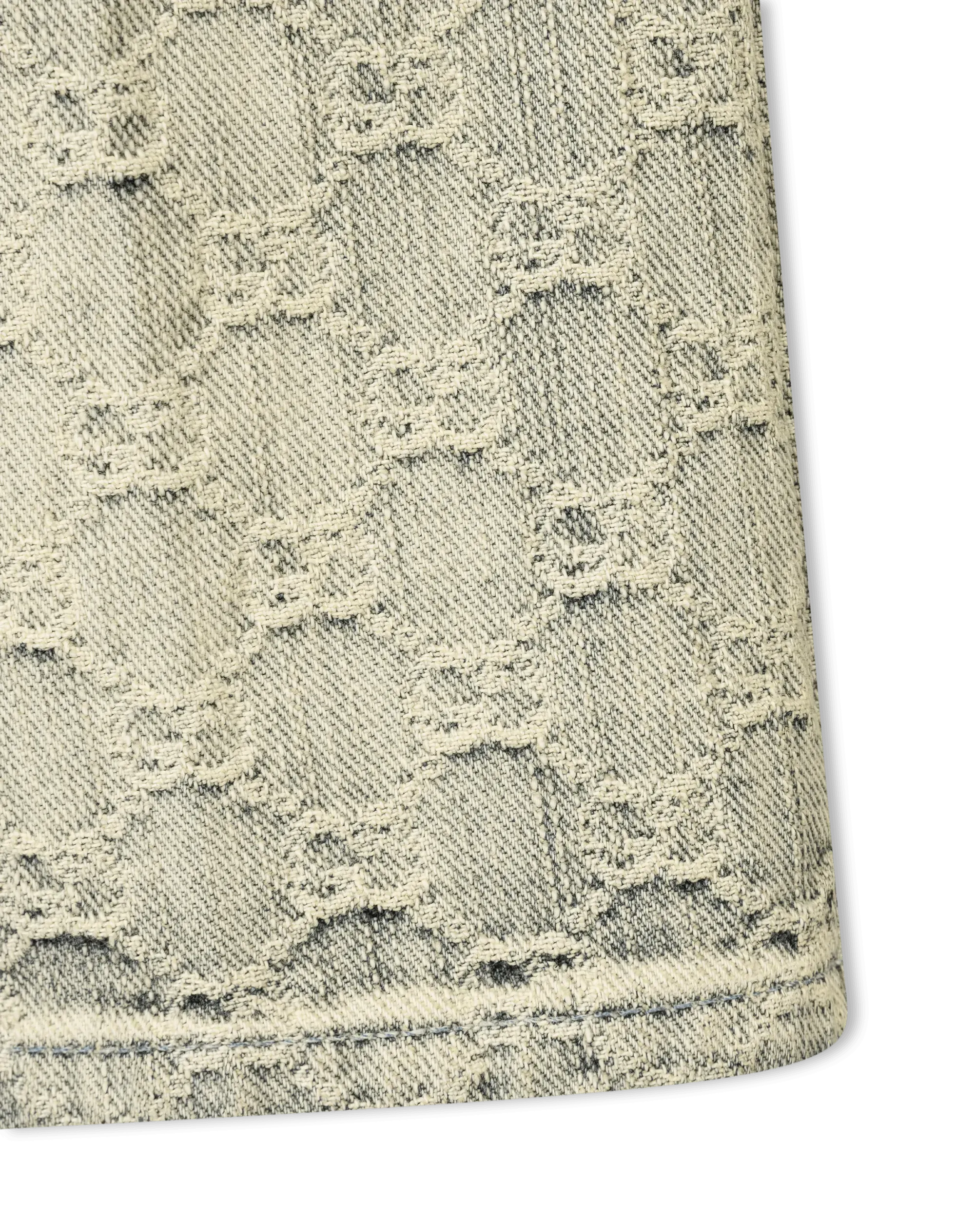 Eco-Washed Monogram Jeans for Women - Vintage Distressed Denim Pants with Unique Embroidered Design | Perfect for Casual Outfits, Streetwear & Boho Fashion