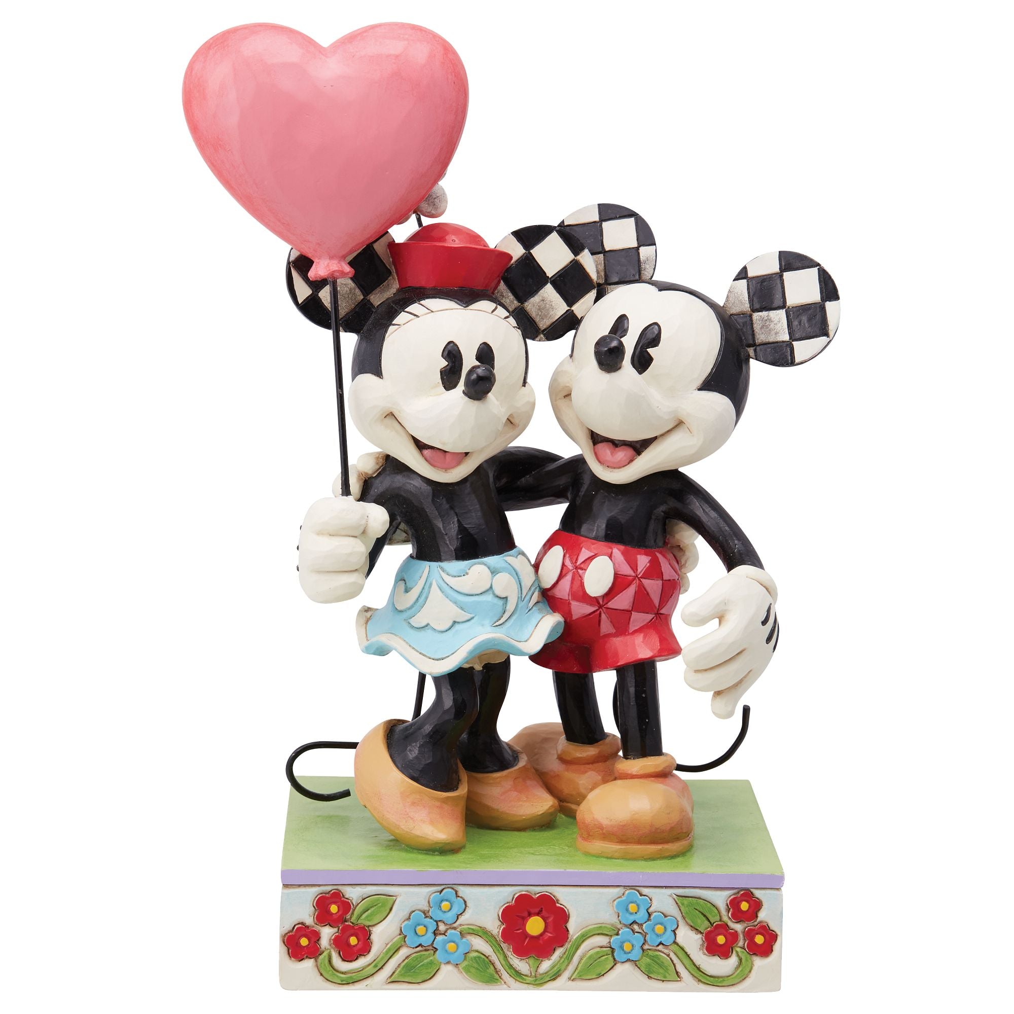 Disney Mickey & Minnie Mouse Heart Balloons - 12 Pack Latex Party Balloons for Valentine's Day, Birthday Decorations, Anniversary Celebrations & Romantic Proposals