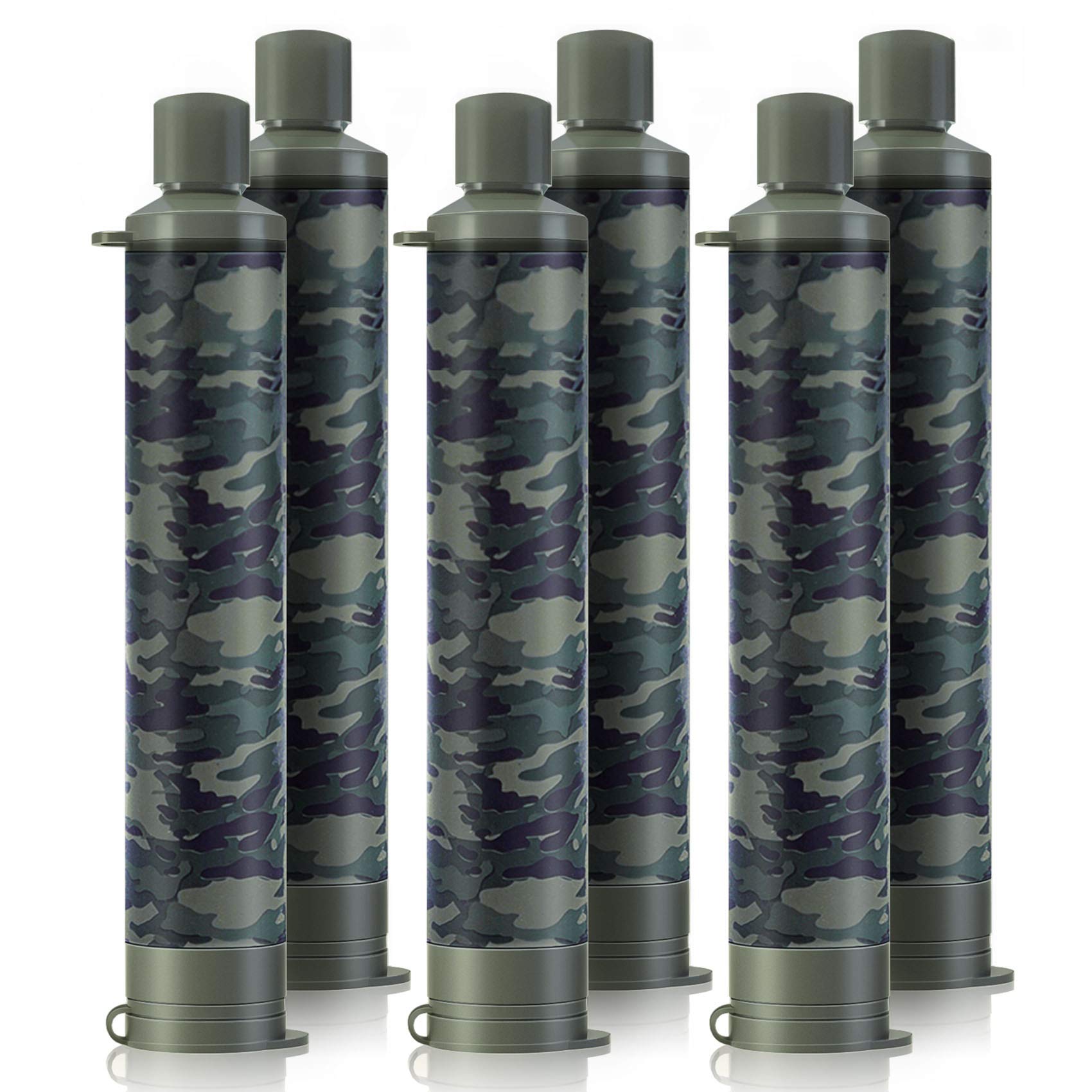 Membrane Solutions Personal Water Filter Straw - Portable Water Purifier for Survival, Camping, Hiking, Travel & Emergency Preparedness - Reusable Outdoor Water Filtration System for Clean Drinking Water Anywhere
