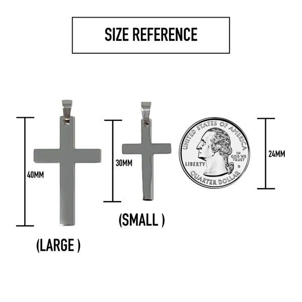 Stylish Cross Pendant Necklace with 18K Gold Plated Chain - Perfect for Everyday Wear, Gifts & Religious Occasions