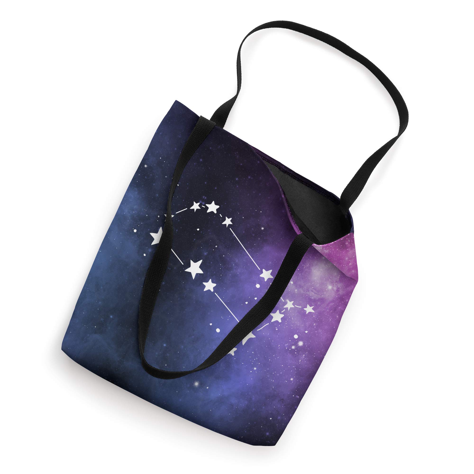 Stylish Gemini Constellation Tote Bag - Zodiac Inspired Cotton Canvas Shoulder Bag for Women - Perfect for Beach, Shopping & Everyday Use