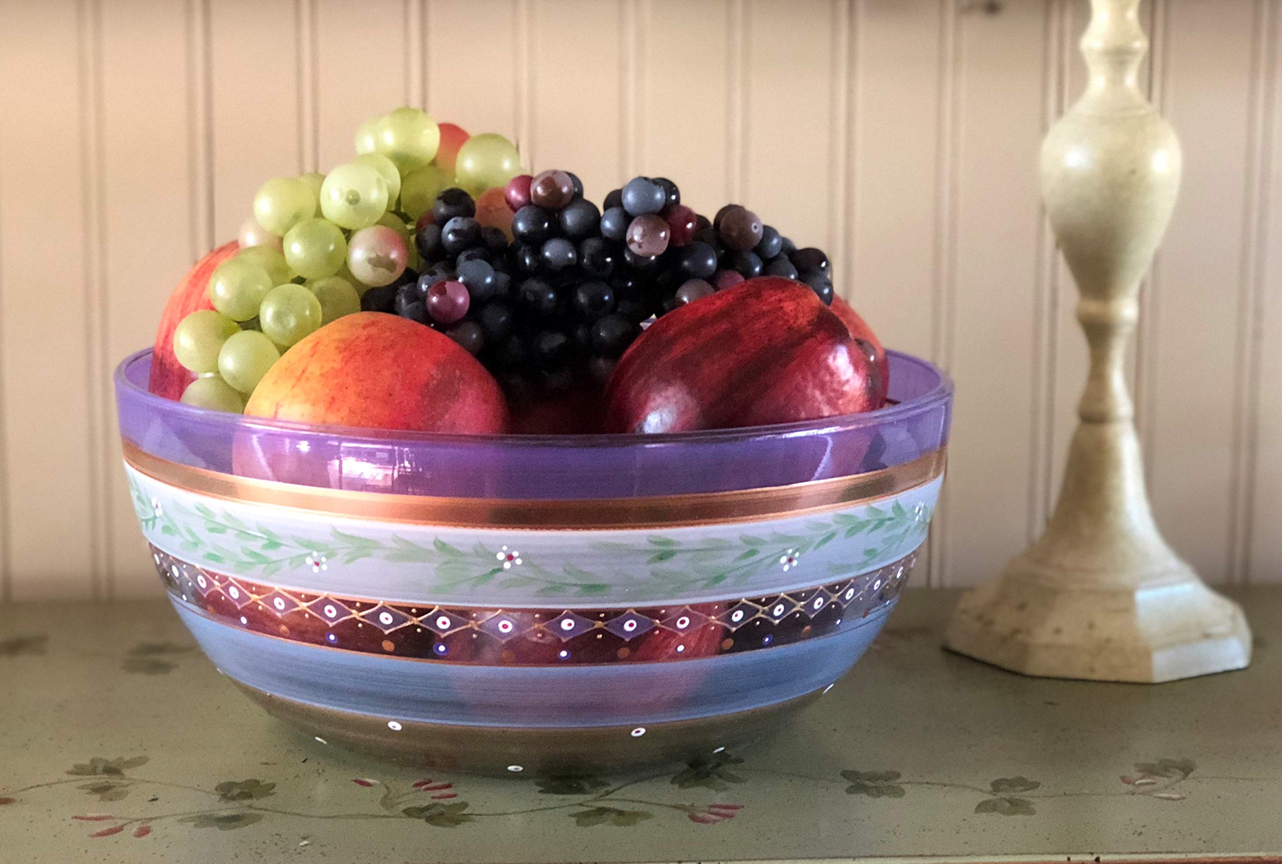 Hand Painted Moroccan Mosaic Salad Bowl - 11