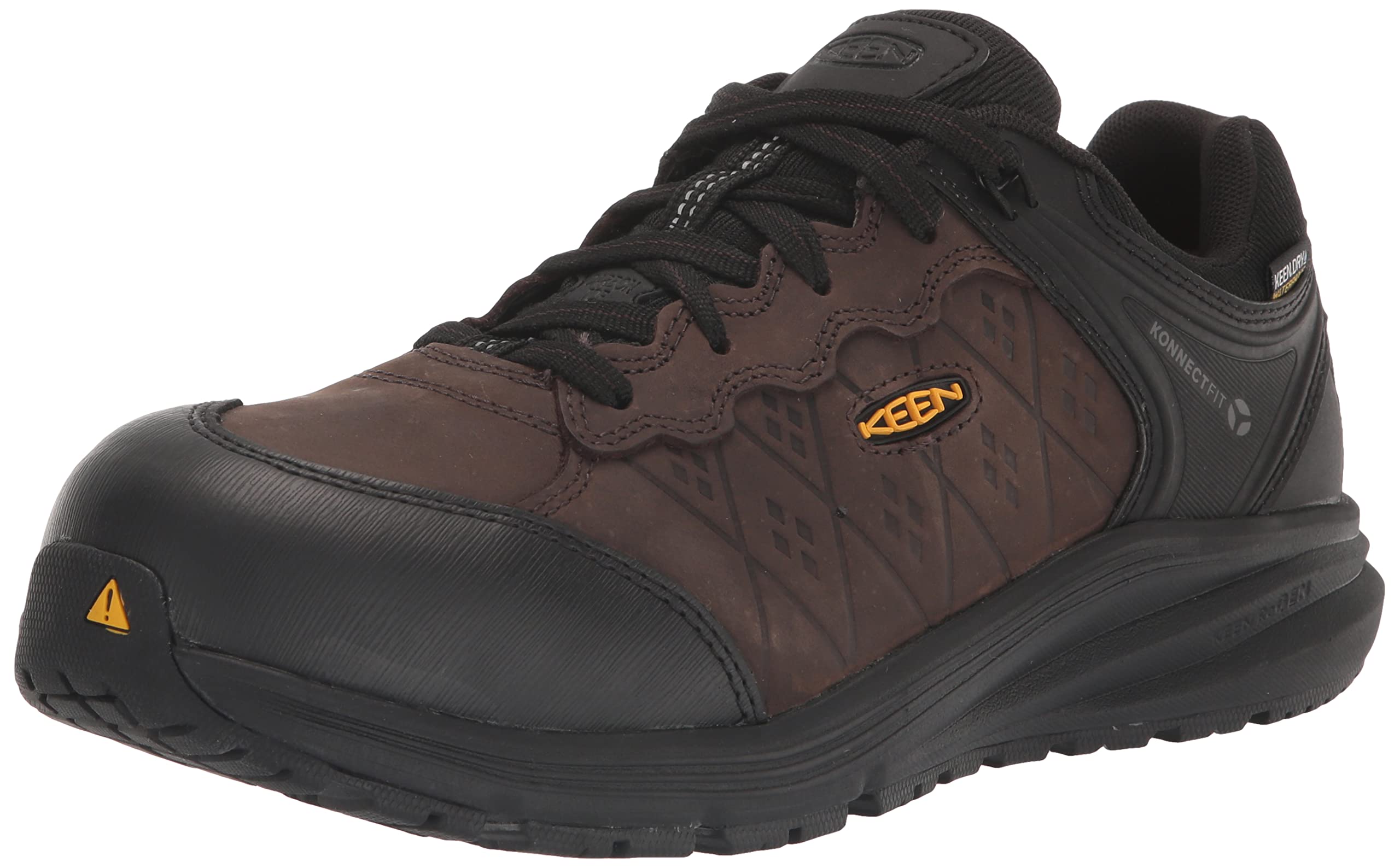 KEEN Utility Men's Vista Energy+ Low Composite Toe Waterproof Leather Industrial Work Shoes - Slip Resistant & Comfortable for Construction, Warehouse & Outdoor Jobs