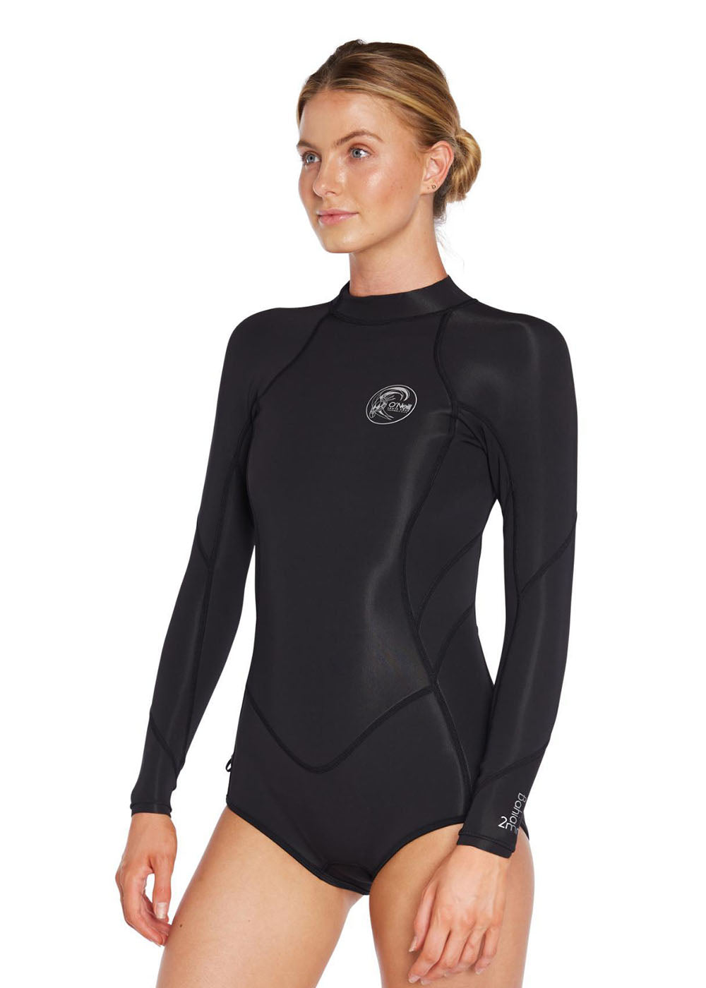 O'Neill Women's Bahia 2mm Back Zip Long Sleeve Mid Spring Wetsuit - Perfect for Surfing, Diving & Water Sports in Cool Temperatures