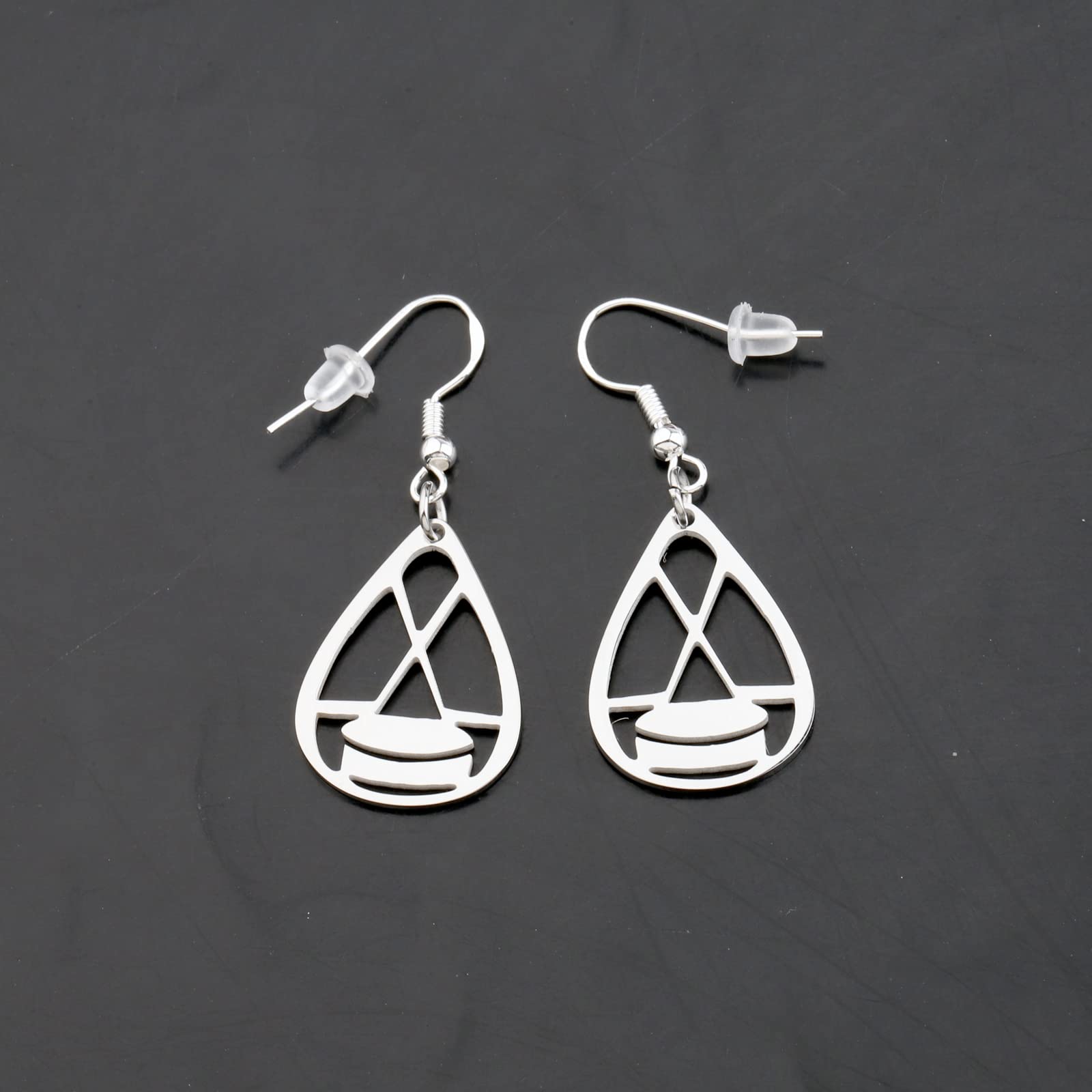 ENSIANTH Hockey Player Earrings - Unique Ice Hockey Gifts for Women, Team Players & Coaches - Perfect for Games, Practices & Appreciation Gifts