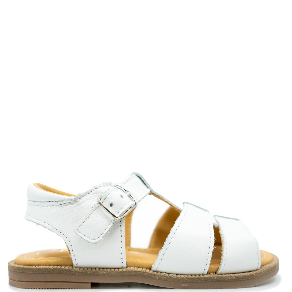 Papanatas White Leather Sandals for Women - Comfortable Summer Casual Shoes - Perfect for Beach, Vacation & Everyday Wear