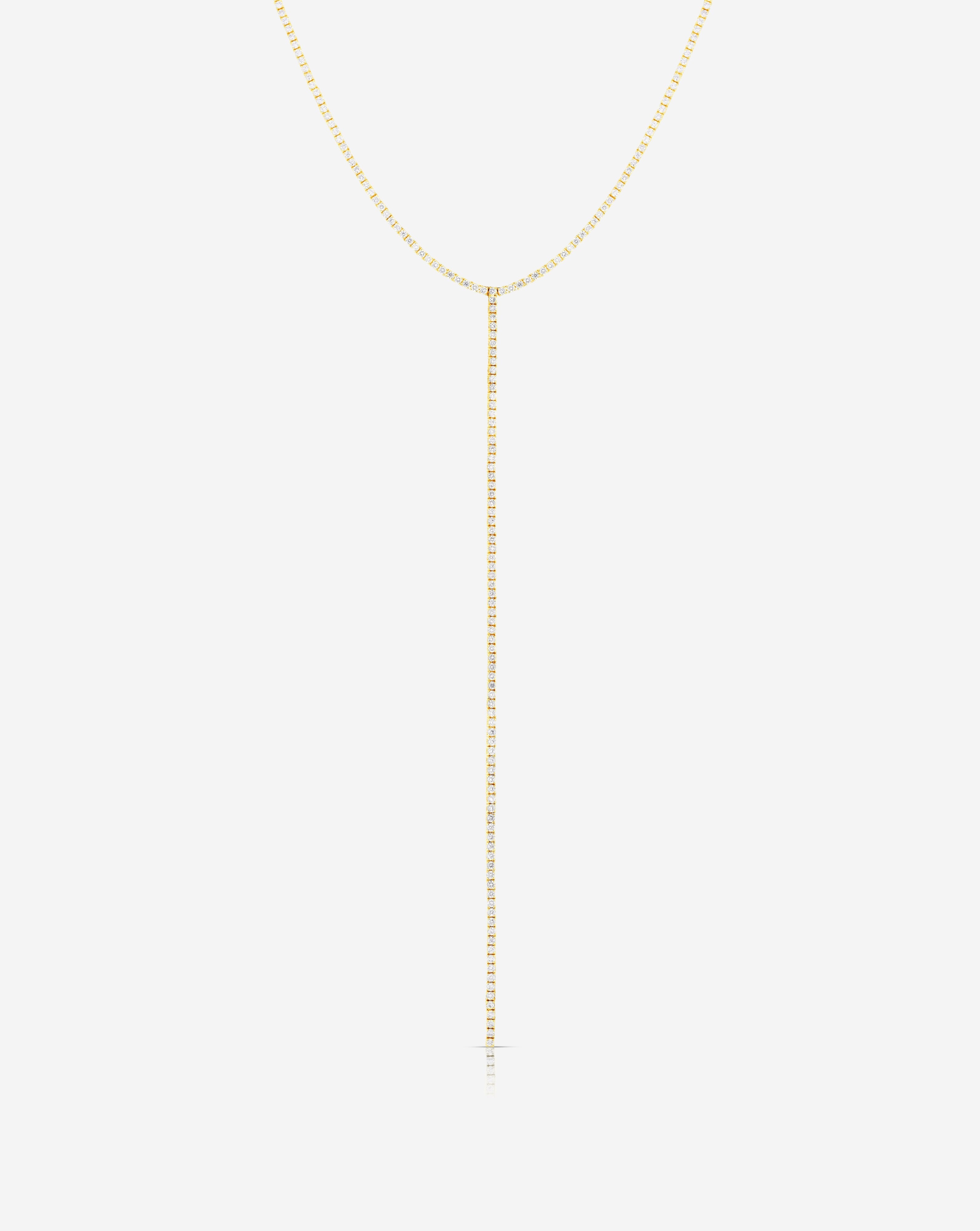 Exquisite Diamond Lariat Necklace for Women - 18K Gold Plated Elegant Y-Shape Chain - Perfect for Weddings, Parties & Special Occasions