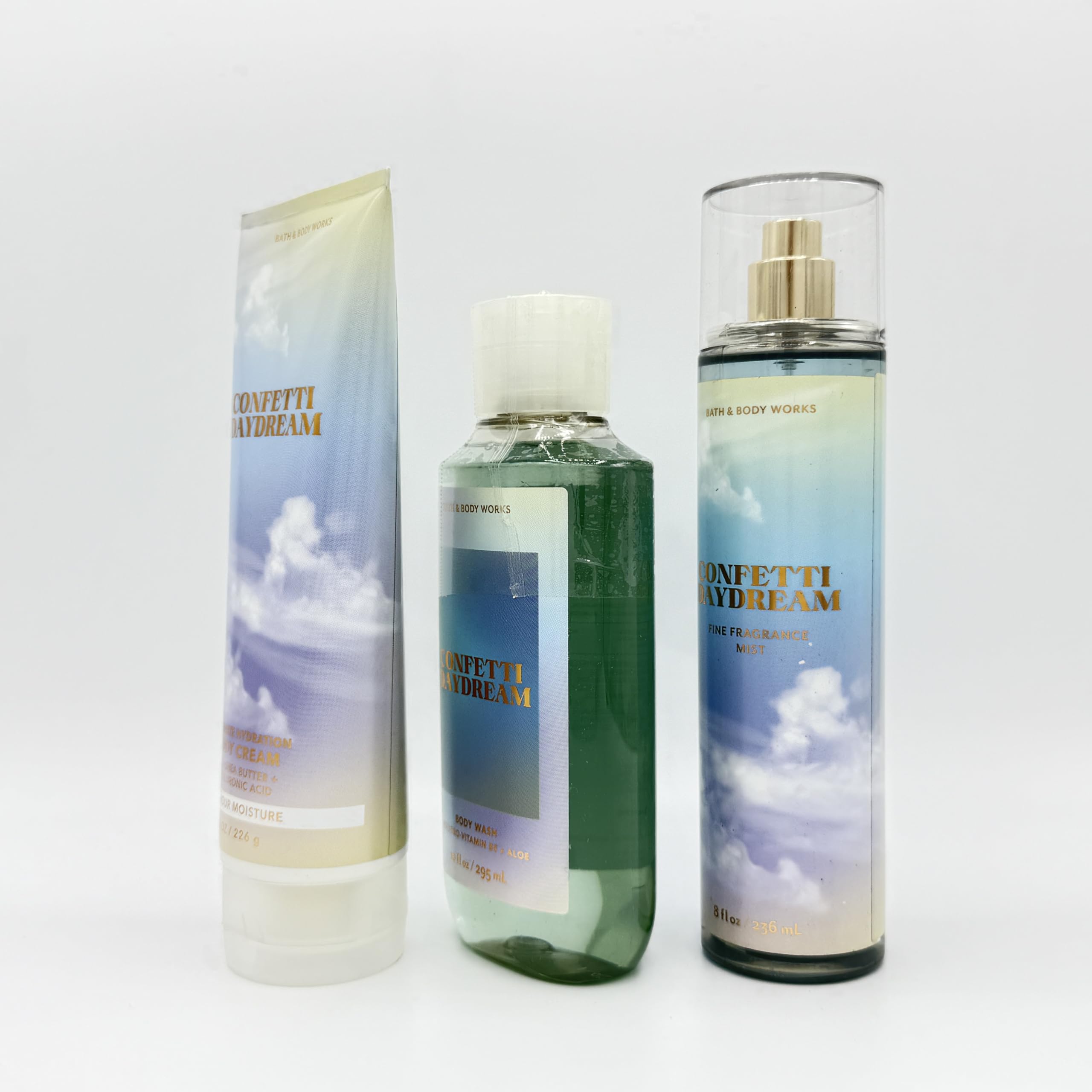 Confetti Daydream 3-Piece Bath & Body Gift Set - Hydrating Body Cream, Shower Gel & Perfume Mist | Perfect for Spa Day, Self-Care Routine & Birthday Gifts