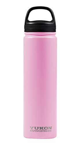 Yukon Outfitters 25 oz Insulated Stainless Steel Water Bottle - Leak Proof, BPA Free, Double Wall Vacuum - Perfect for Hiking, Camping & Outdoor Adventures