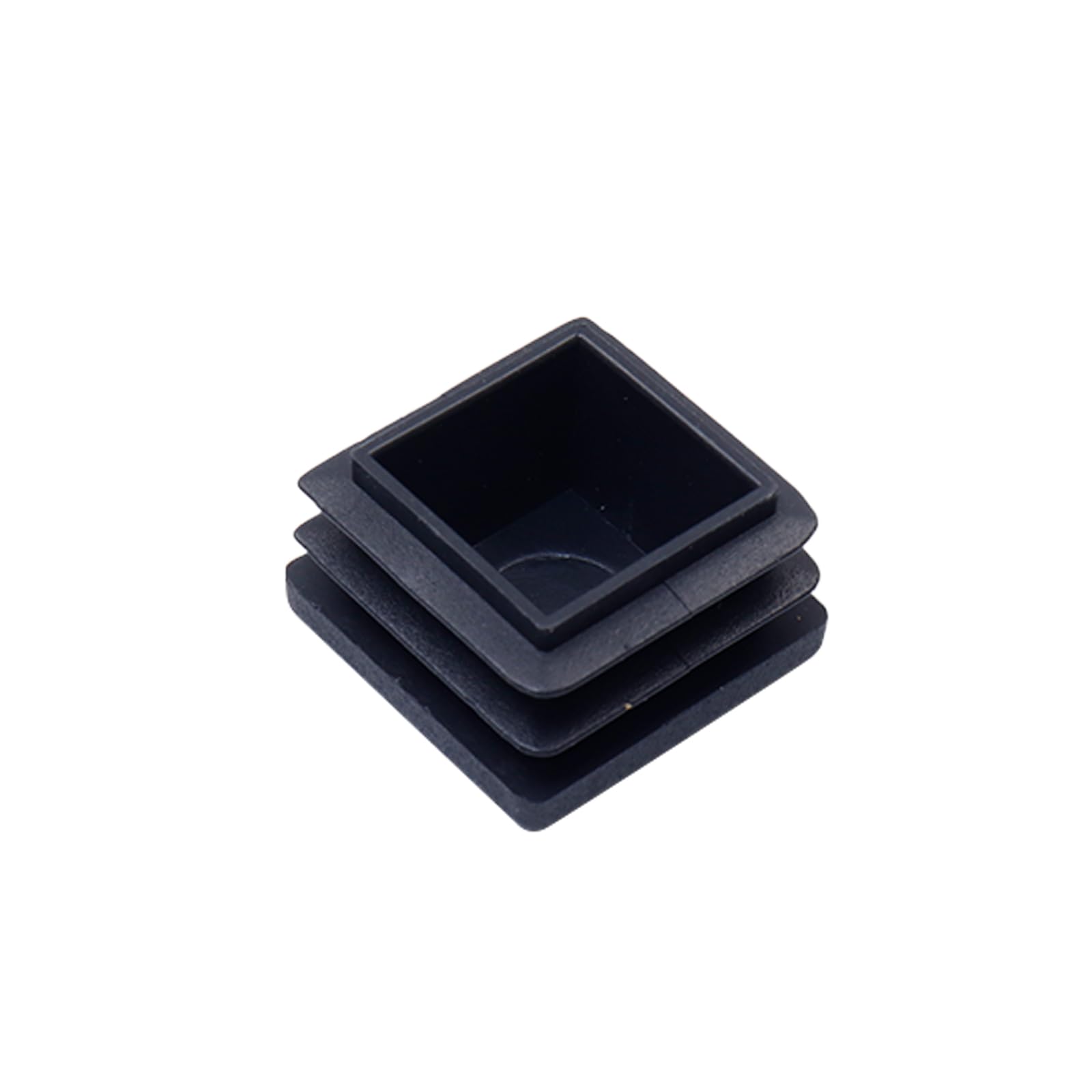 20 x 20mm Black Square Tube Plugs - Plastic Furniture End Caps for Chair Legs & Table Tubes - Pack of 30 - Perfect for DIY Furniture Assembly & Home Decor Projects