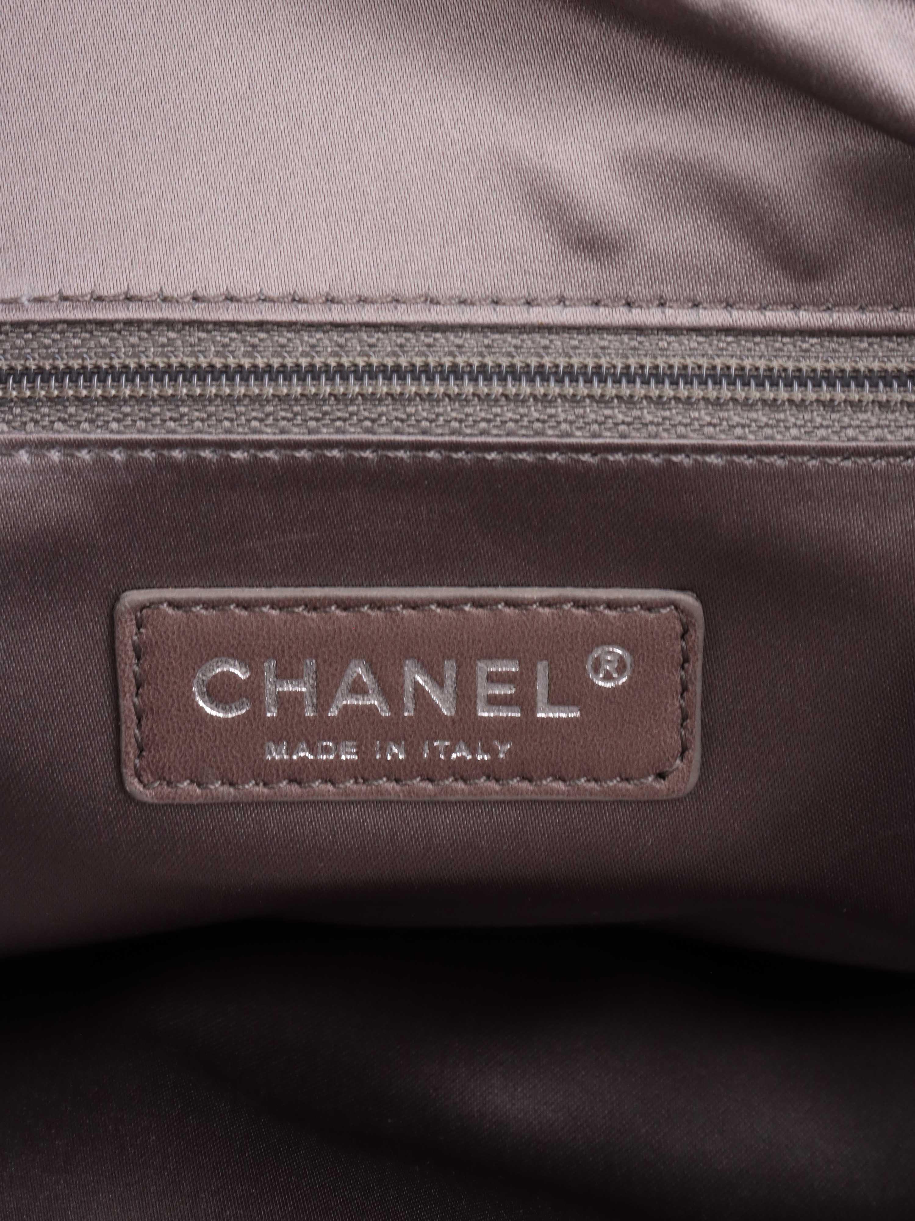 Chanel Grey Tote Bag for Women - Luxury Leather Handbag with Gold-Tone Hardware - Perfect for Work, Travel & Everyday Use