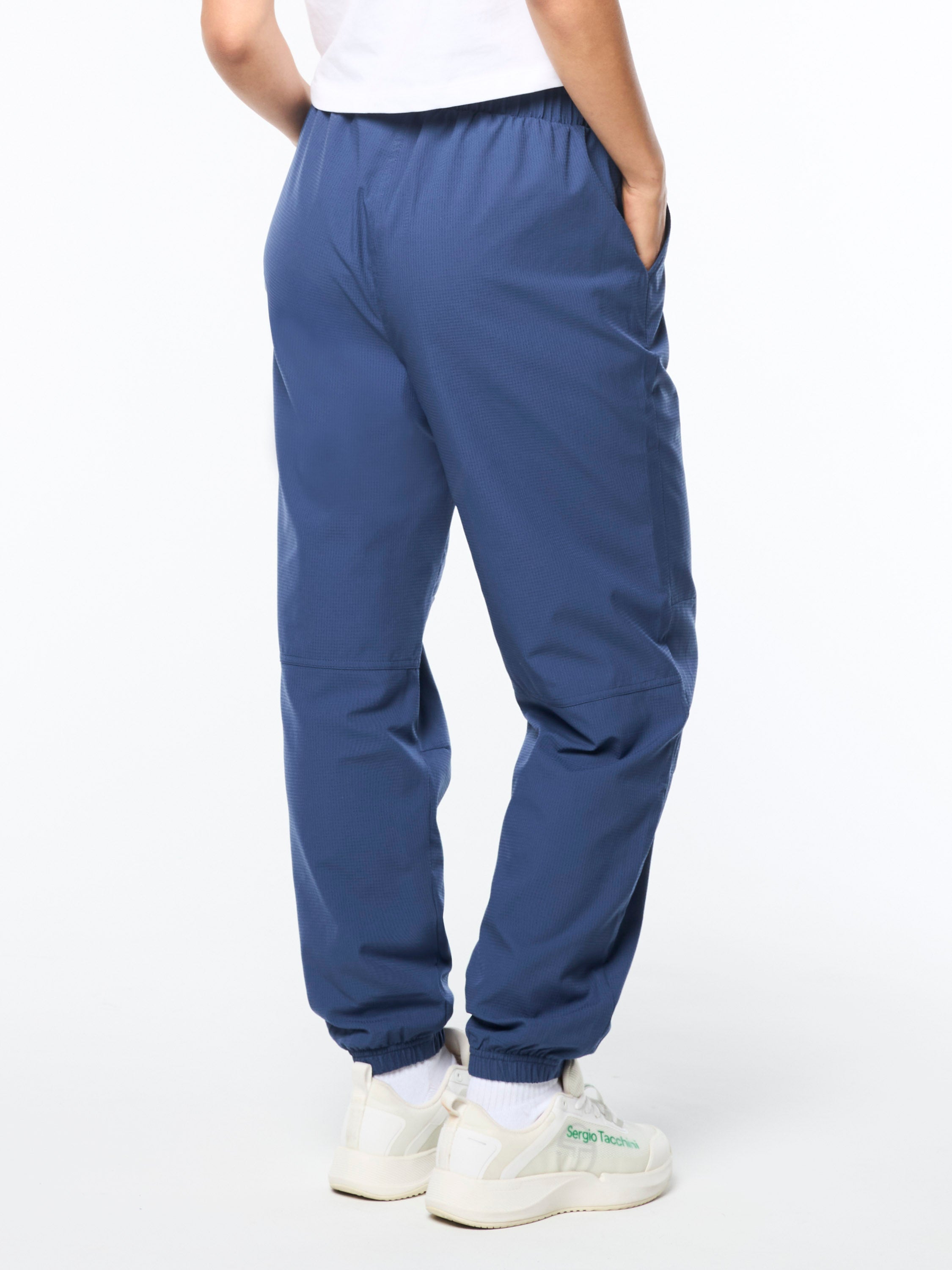 Luna Track Pants for Women - Blue Indigo Joggers with Pockets | Comfortable & Stylish Workout Pants for Running, Yoga & Lounge Wear