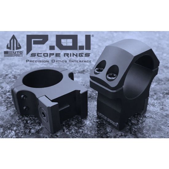 Leapers UTG PRO 30mm High Picatinny Mount Rings - Premium Scope Mounting Solution for Rifles & Firearms - Perfect for Hunting, Shooting Range & Tactical Applications