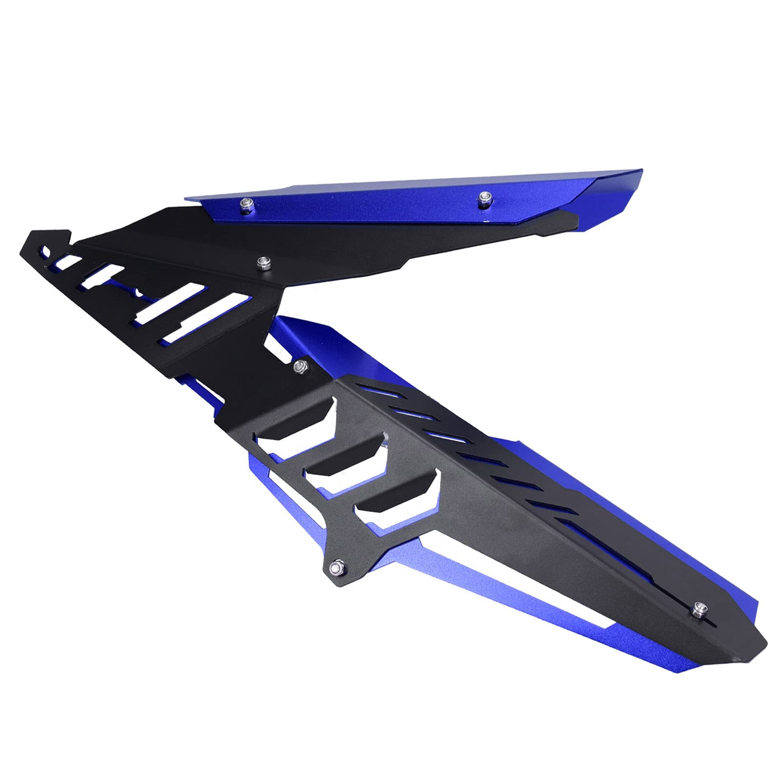 Acouto CNC Aluminum Alloy Motorcycle Chain Guard Cover for Yamaha YZF-R25/YZF-R3/MT-25/MT-03 - Rear Wheel Mudguard & Chain Protection Kit (Blue) - Perfect for Off-Road Riding & Daily Commuting
