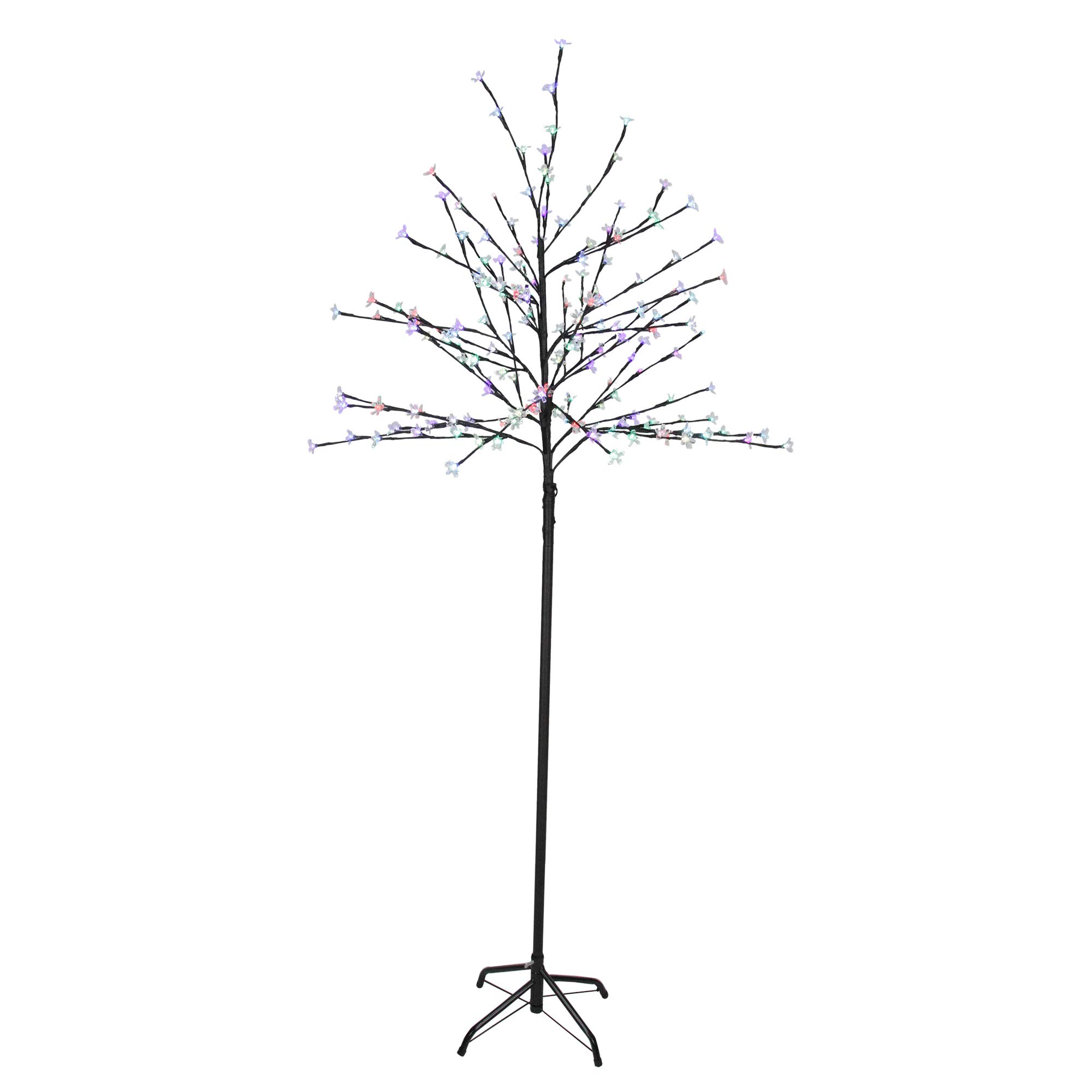 6' LED Cherry Blossom Tree with Color Changing Lights - Artificial Floral Decor for Home, Garden, Party & Wedding Decoration