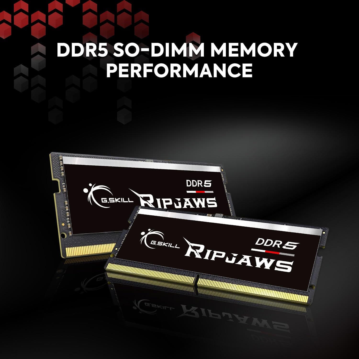 G.SKILL Ripjaws DDR5 SO-DIMM 64GB (2x32GB) 4800MHz CL40 Laptop RAM - High Performance Memory for Gaming Laptops, Workstations & Content Creation (F5-4800S4039A32GA2-RS)