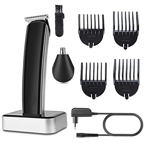 Professional Cordless Hair Clippers for Men - Rechargeable Hair Trimmer & Beard Trimmer Kit with Powerful Motor - Perfect for Home Haircuts, Beard Grooming, and DIY Styling