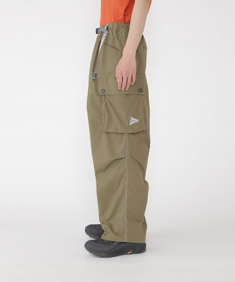 Gramicci x and wander Military Wide Pants - Durable Outdoor Hiking & Camping Trousers for Men | Water-Resistant & Comfortable for Adventure Travel