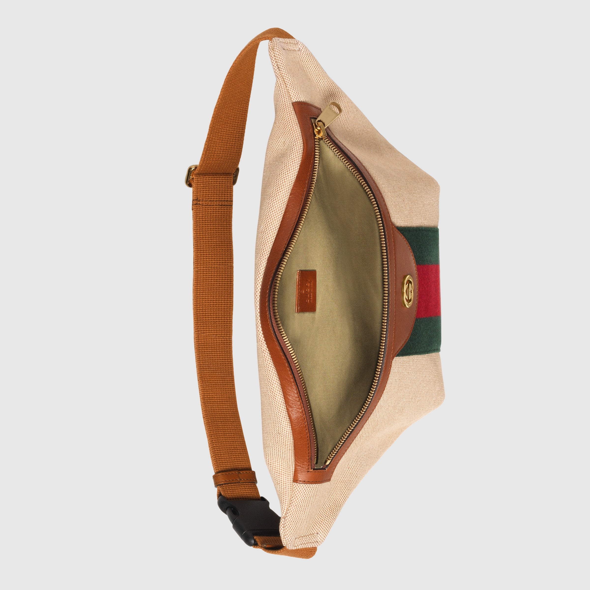 Vintage Gucci Canvas Belt Bag for Women & Men - Stylish Crossbody Fanny Pack for Travel, Concerts & Everyday Use