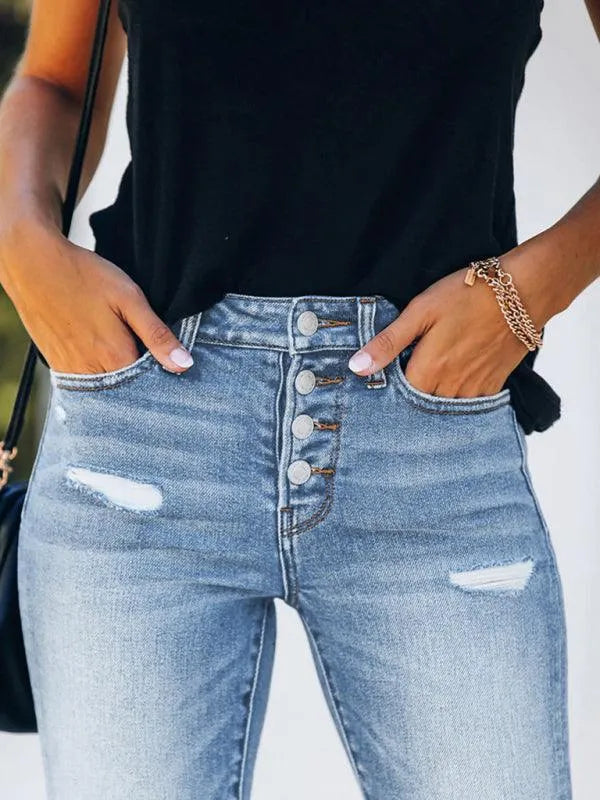Women's High Waist Stretch Denim Jeans - Comfortable Slim Fit Skinny Jeans for Everyday Casual Wear | Perfect for Work, Dating & Weekend Outfits