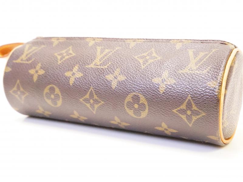 Authentic Pre-Owned Louis Vuitton Monogram Trousse Ronde Pen Case & Cosmetic Pouch Bag M47630 - Vintage Luxury Organizer for Stationery, Makeup & Travel Essentials