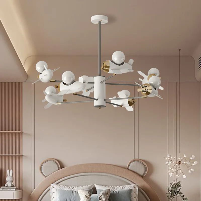**Kids Airplane Ceiling Light - LED Night Light for Children's Bedroom & Nursery - Perfect for Themed Rooms & Sleep Aid**
