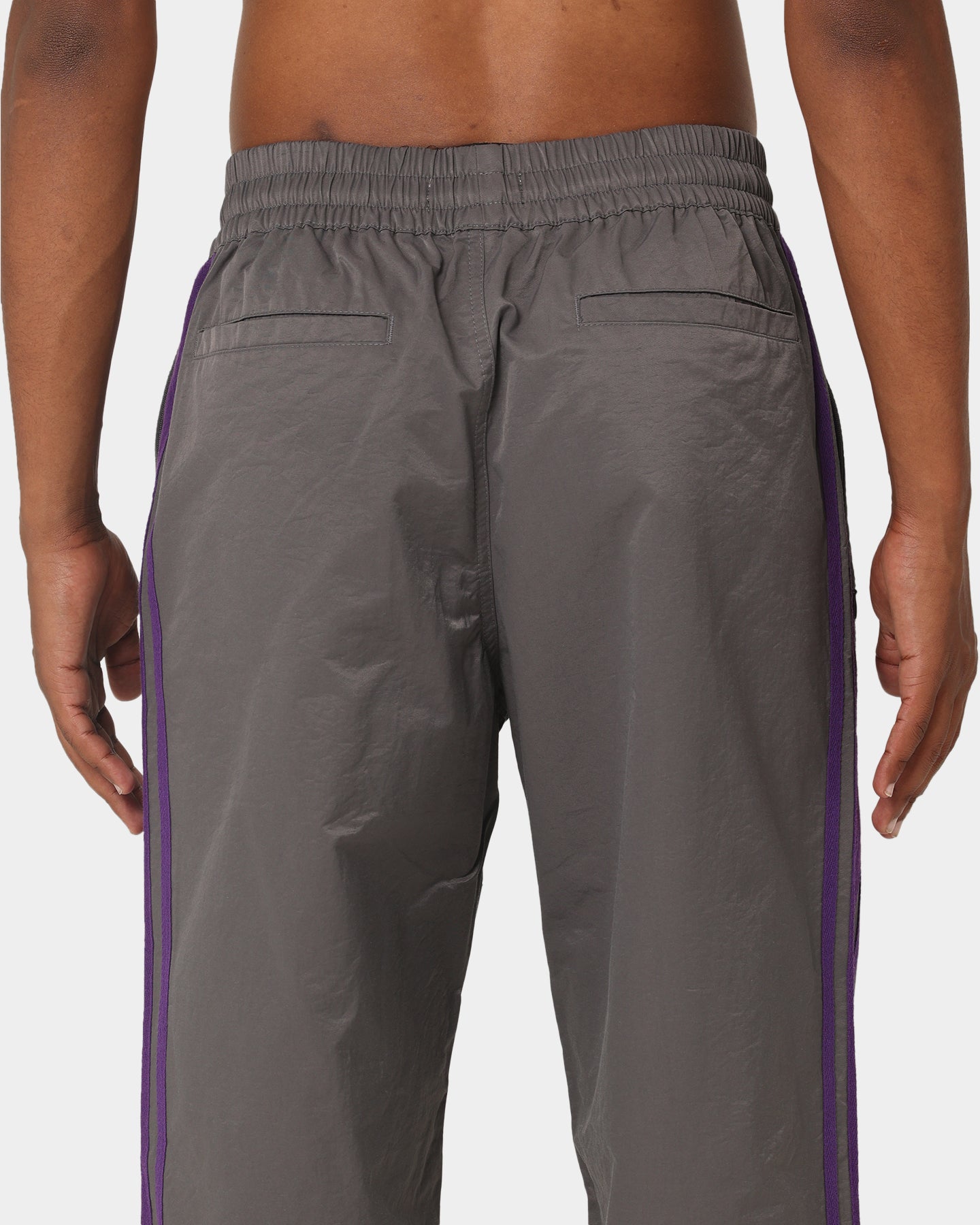404 Racer Trackpant Charcoal/Purple - Men's Athletic Joggers for Running, Gym & Casual Wear - High Performance Workout Pants with Comfort Fit