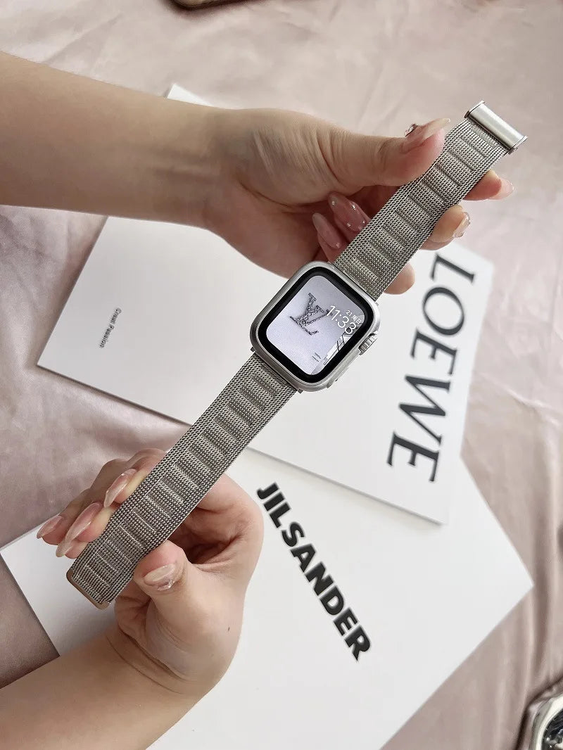 Elegant Modern Milanese Bracelet for Women - Stainless Steel Adjustable Watch Band - Perfect for Daily Wear, Work & Special Occasions